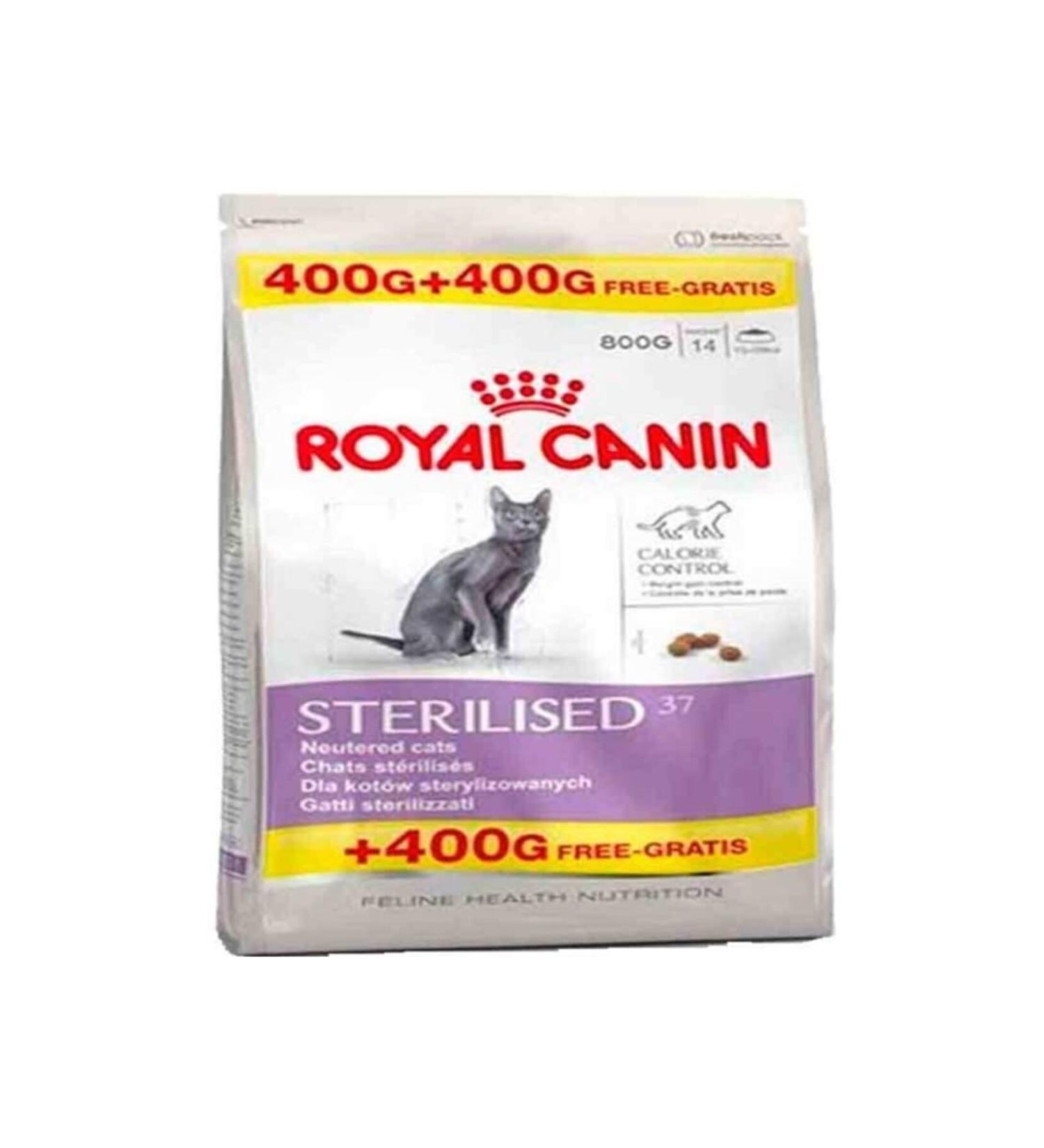 Royal Canin Sterilized Neutered Cat Food 400+400 gr