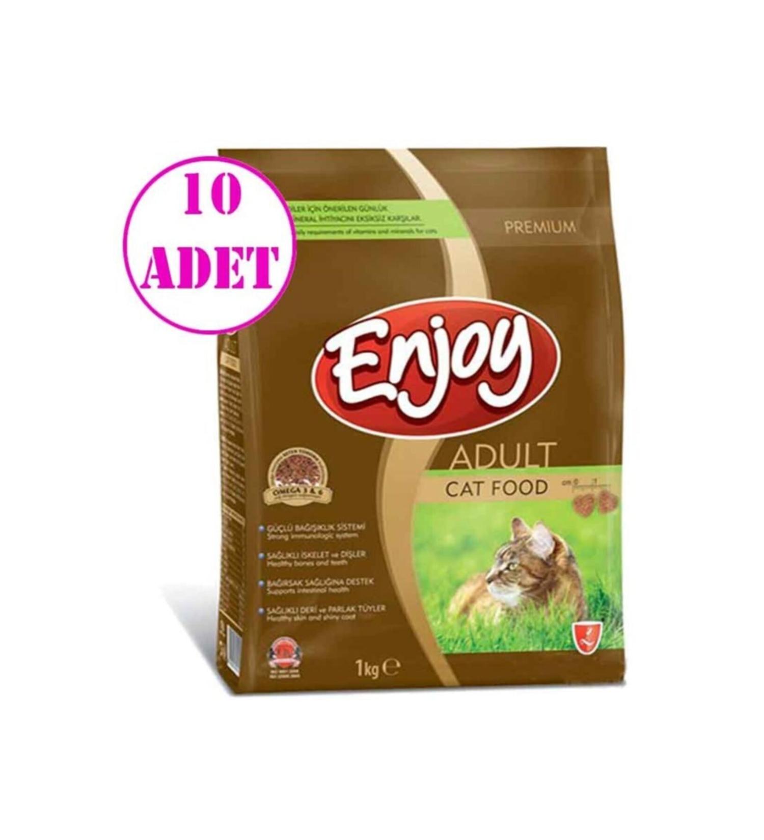 Enjoy Chicken Meat Cat Food 1 Kg 10 Pieces