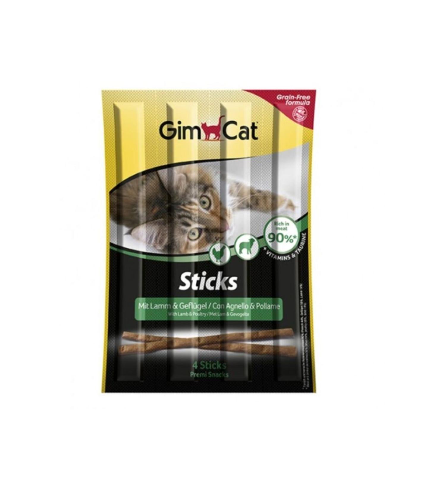 Gimcat Sticks Lamb Cat Reward Sticks 4-Pack 20 gr X 5 Pack Arda060