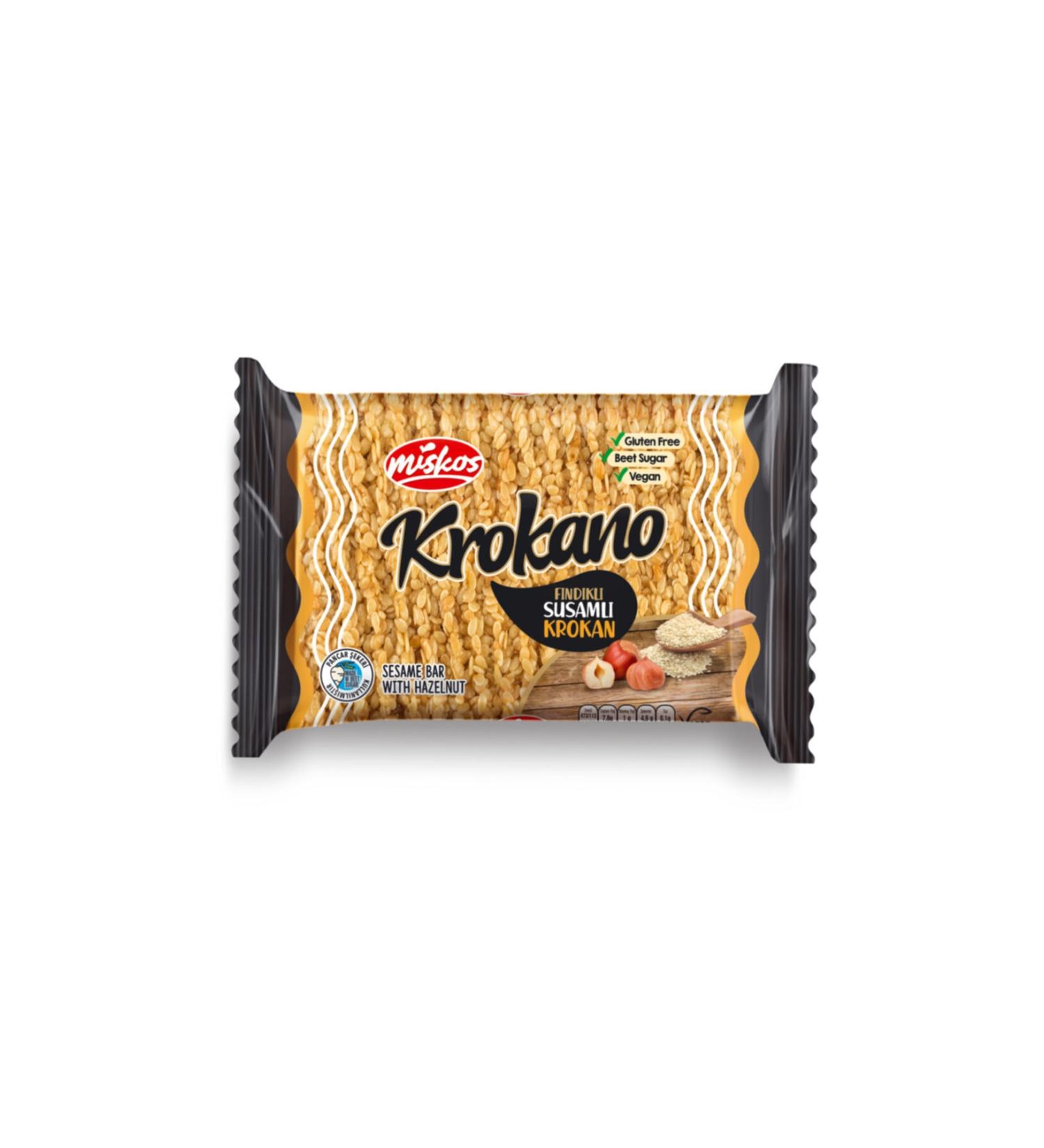 M SKOS HELVA Hazelnut Sesame Croquant 80 gr 24 Pieces