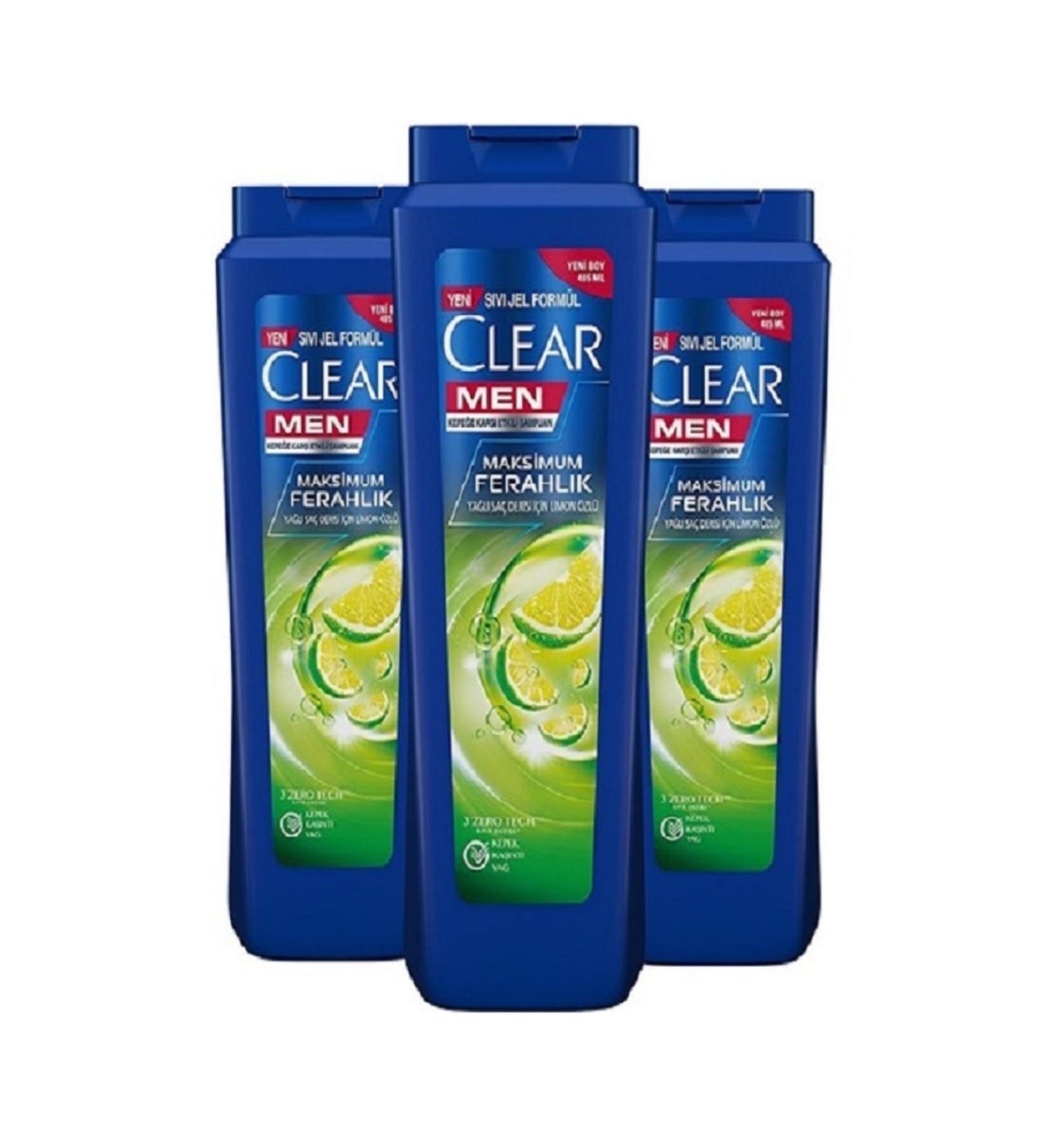 Clear Anti-Dandruff Shampoo Maximum Freshness 485mlx3 - Buy Online on GoSupps.com