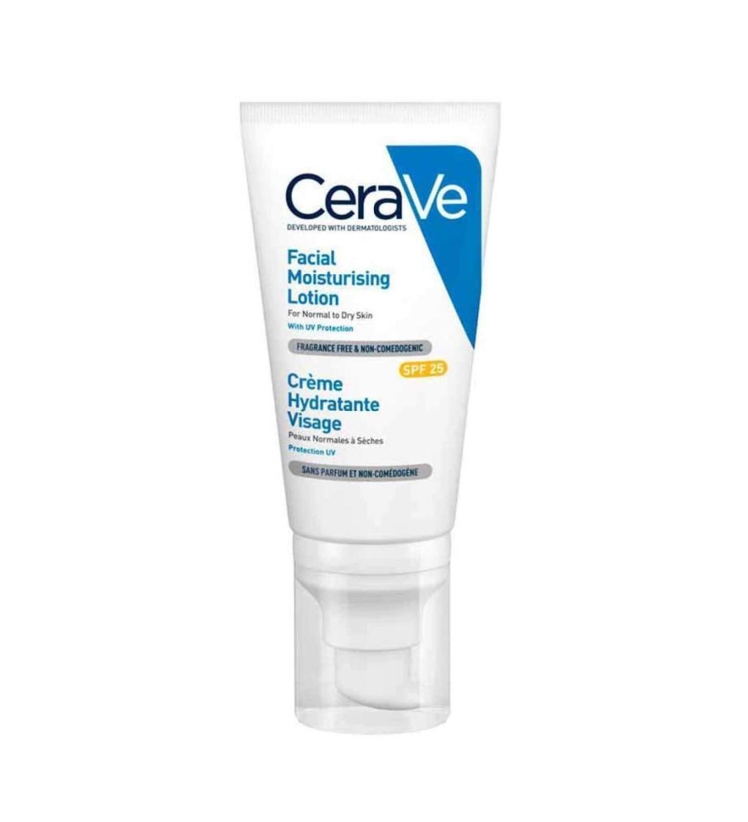 CeraVe Facial Moisturising Lotion Spf25 Sun Protection Care Cream 52 Ml
