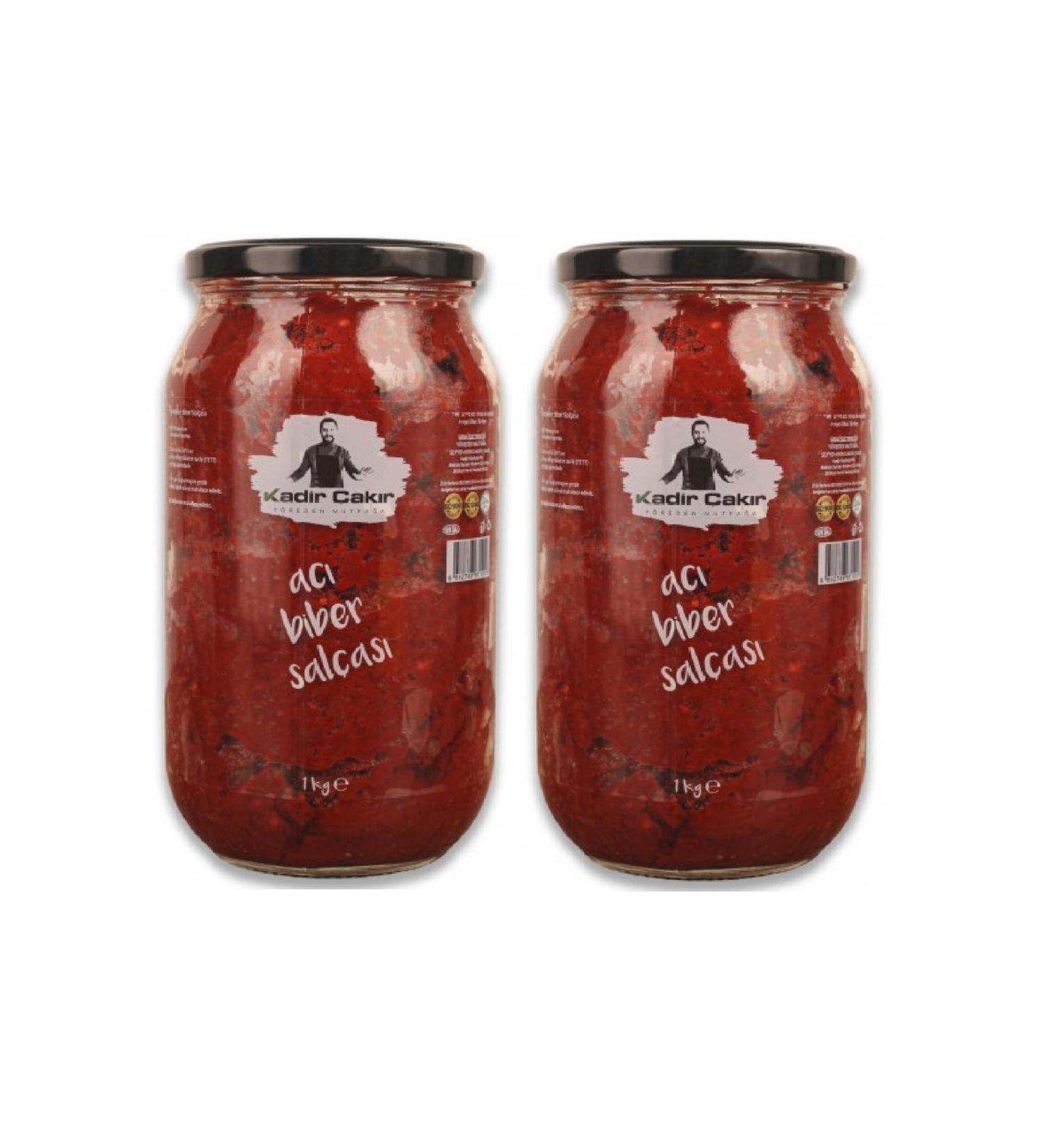 Kadir ak r From the Region to the Kitchen Tomato and Hot Pepper Mixed Paste (2) Pack 2 Pieces X 1 Kg