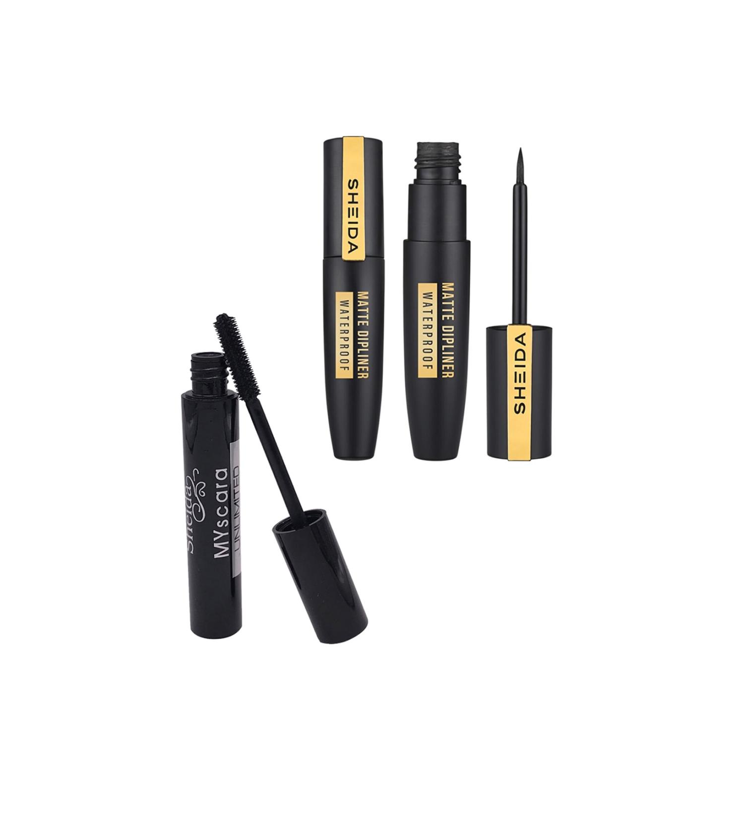 Sheida Black Mascara+matte Dipliner (Duo Set)