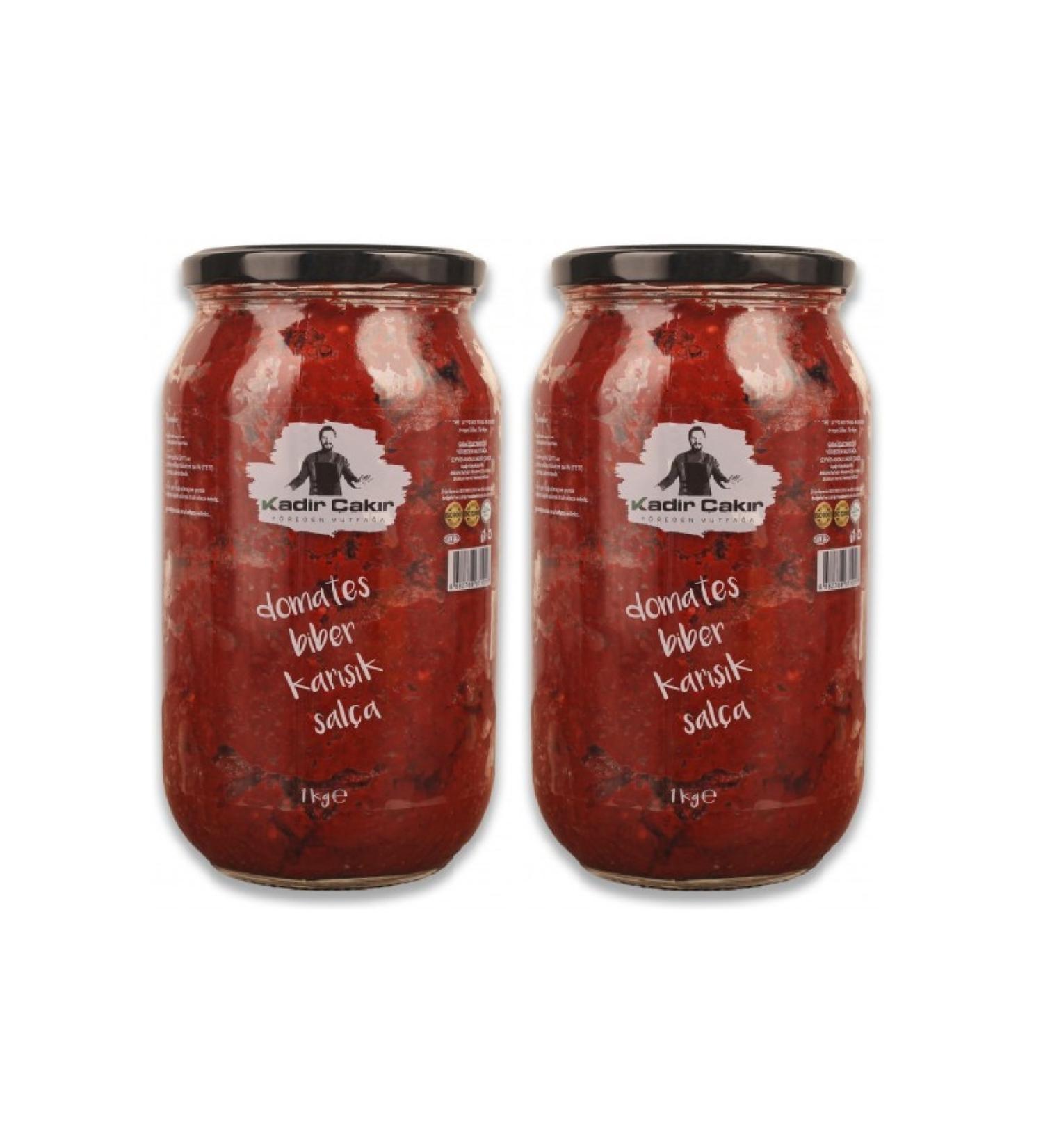 Kadir ak r From the Region to the Kitchen Tomato and Sweet Pepper Mixed Paste (2) Pack 2 Pieces X 1 Kg