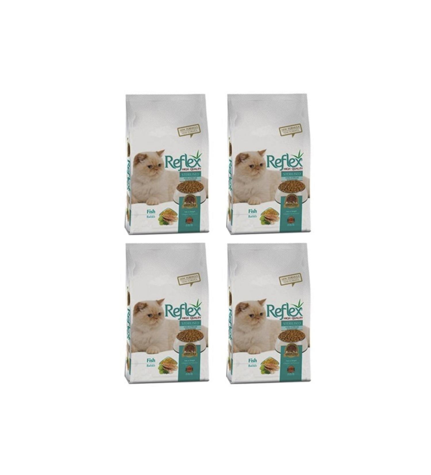 Reflex Salmon Sterilized Cat Food 2 Kg X 4 Pieces