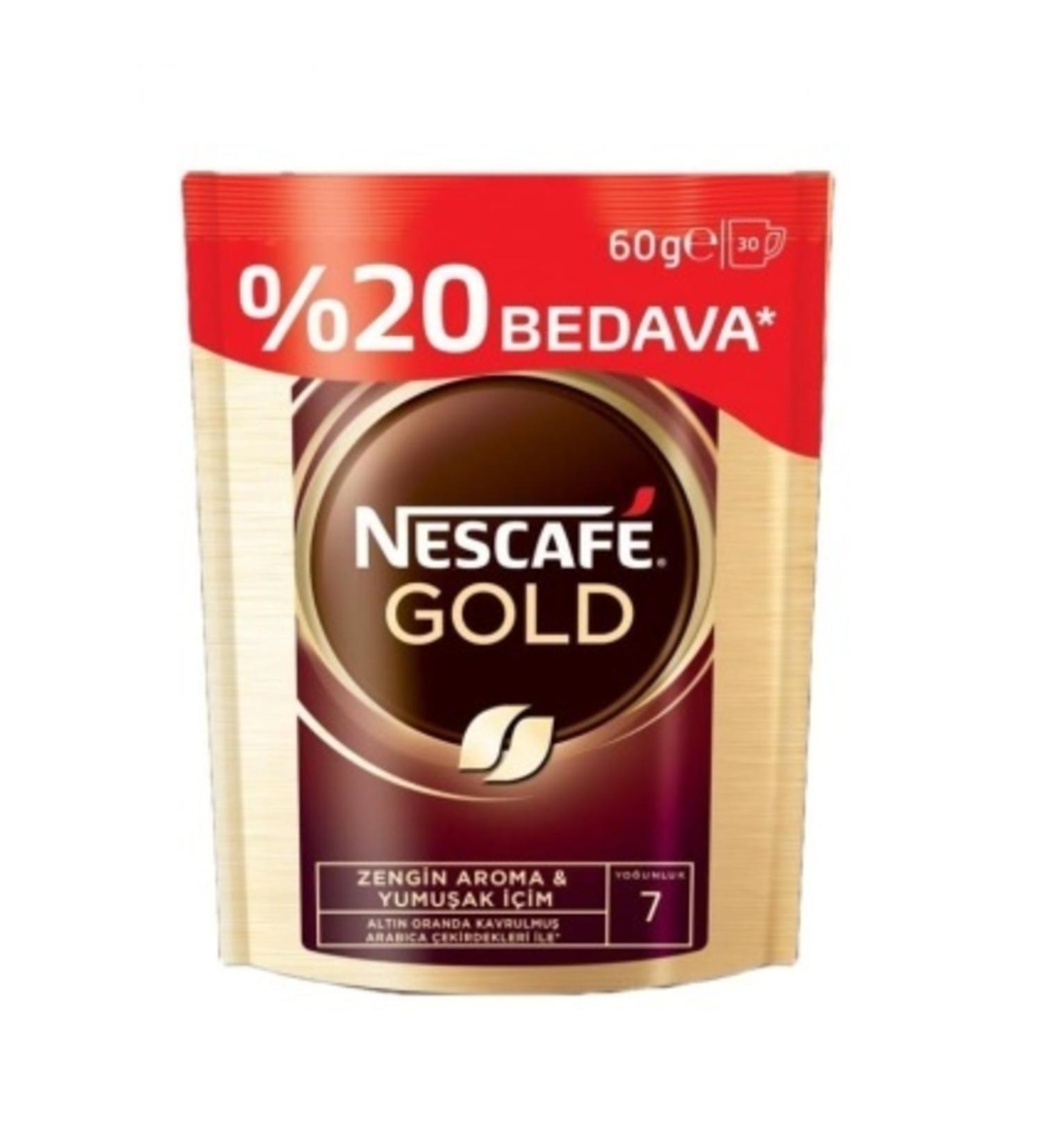 Nescafe Gold Coffee 60 GR Free