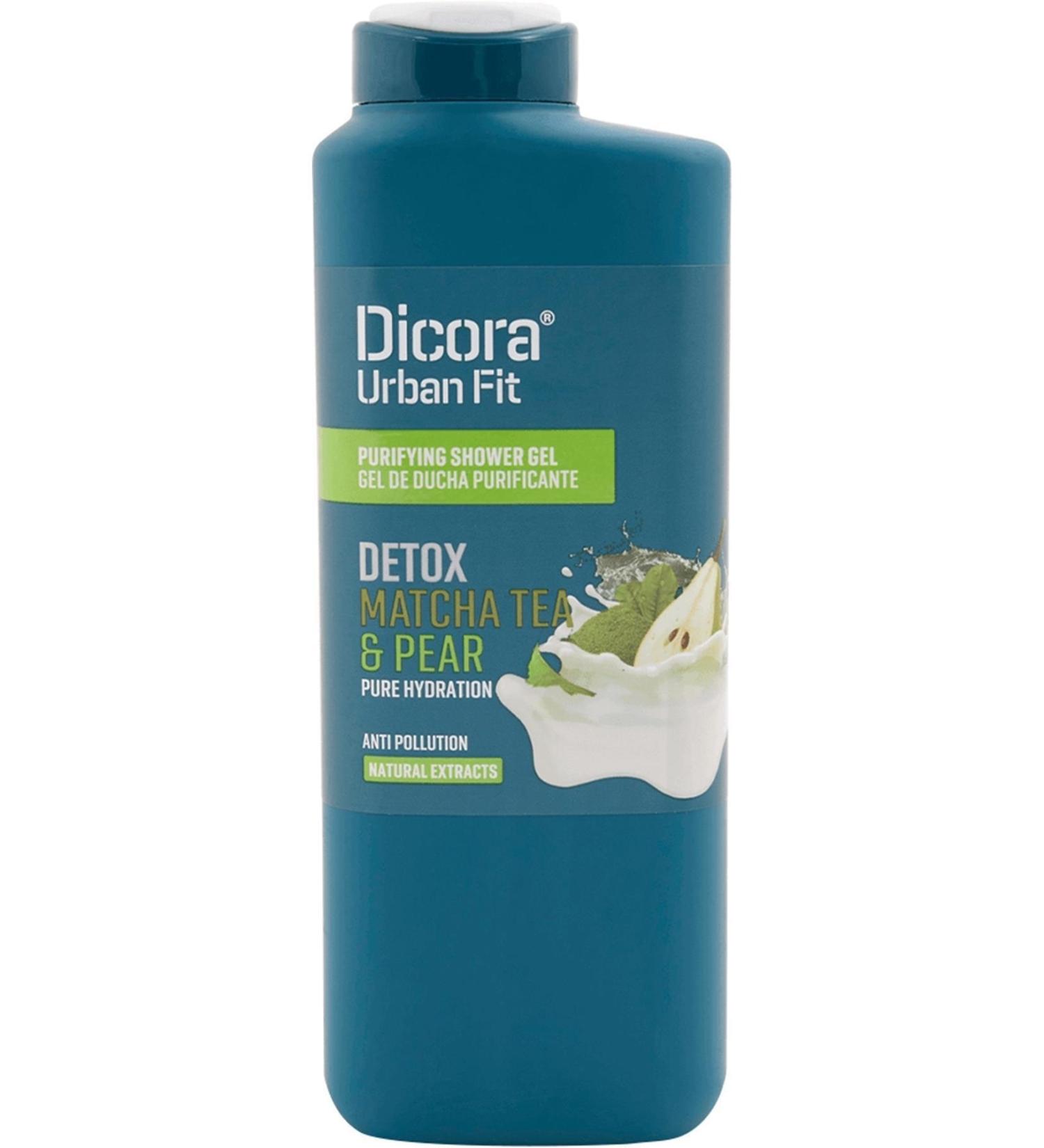 DICORA URBAN FIT Shower Gel Detox Matcha And Pear 400 ml - Buy Online on GoSupps.com