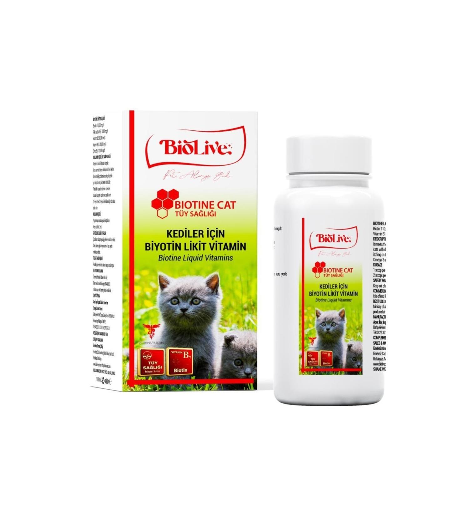 Biolive Biotine for Cats Shedding Liquid Vitamin 100ml