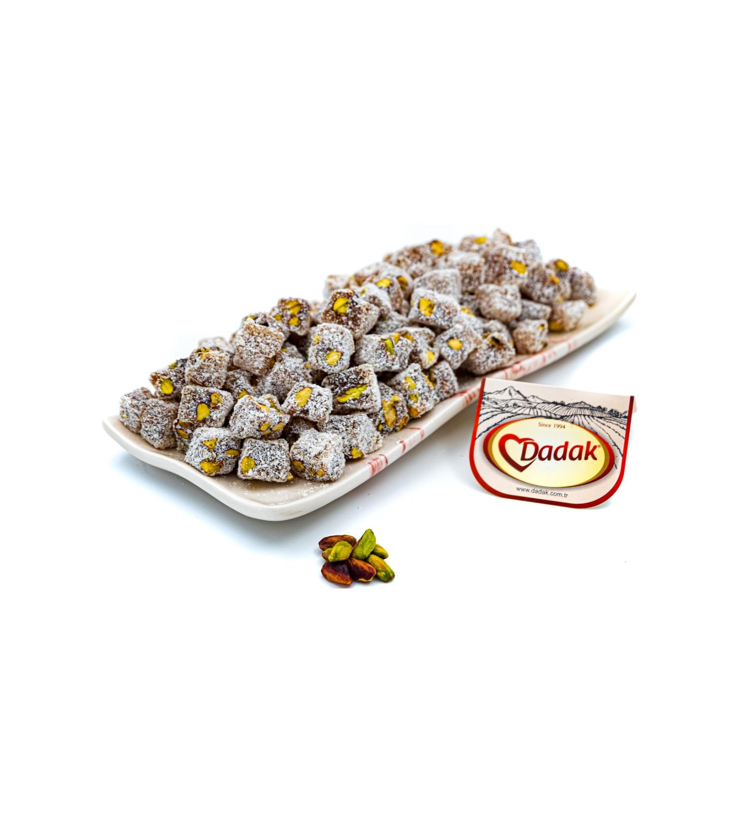 Dadak Turkish Delight and Nuts Double Roasted Pistachio Mini Turkish Delight 2kg - Buy Online on GoSupps.com
