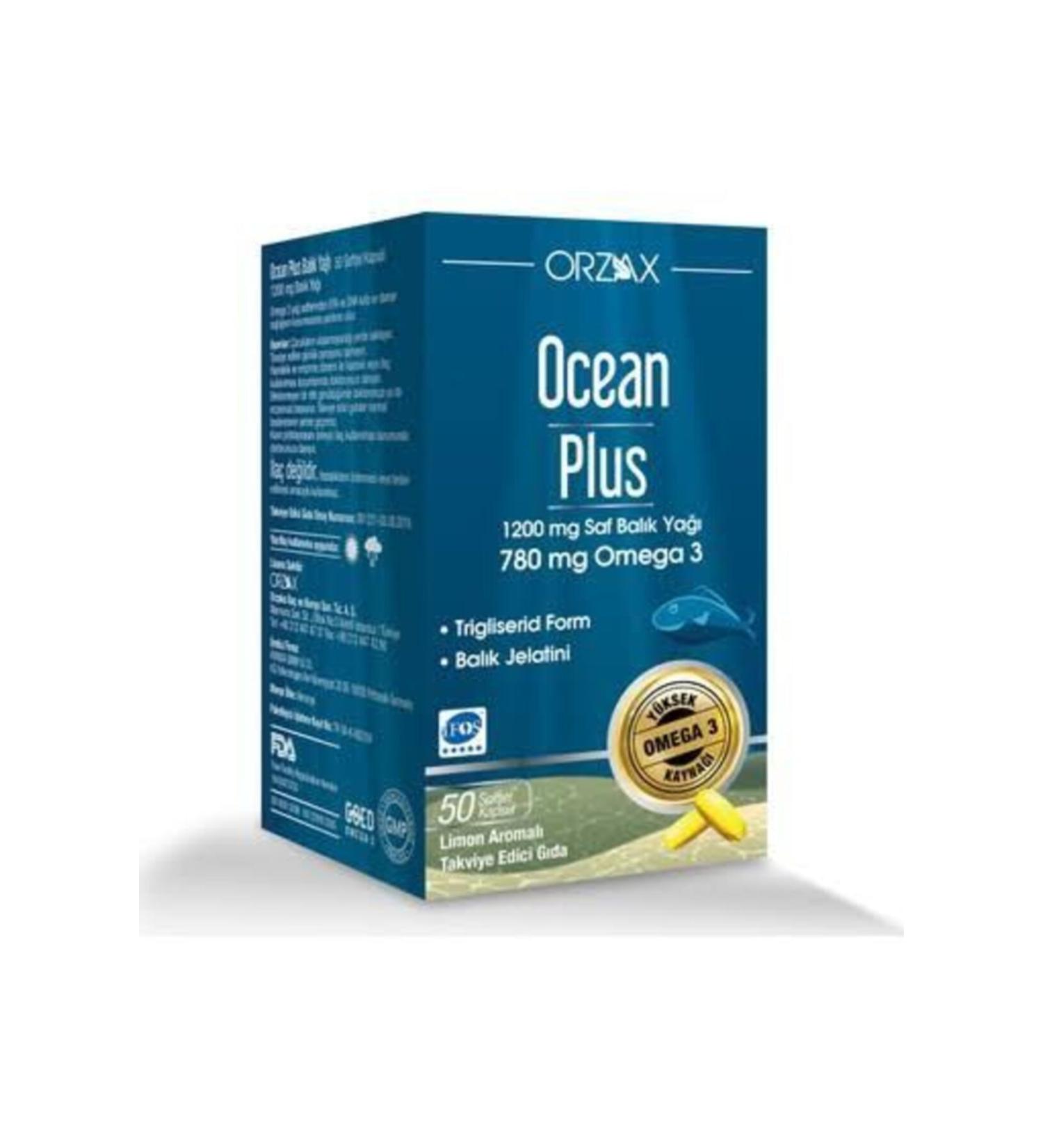 Ocean Ocean Plus 1200 mg Fish Oil Lemon Flavored 30 Softgels