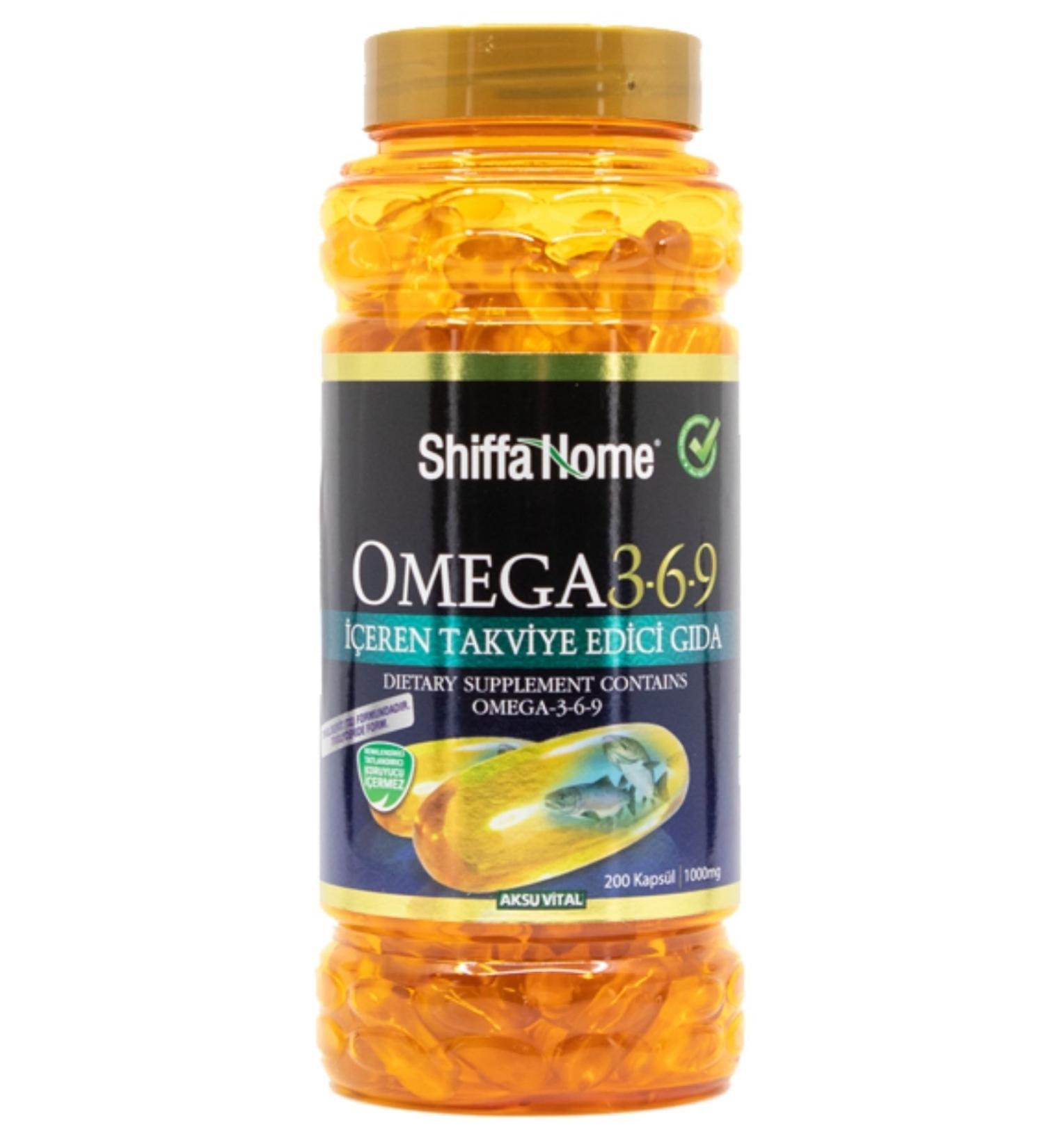Shiffa Home Omega 3 6 9 1000mg 200 Capsules - Buy Online on GoSupps.com