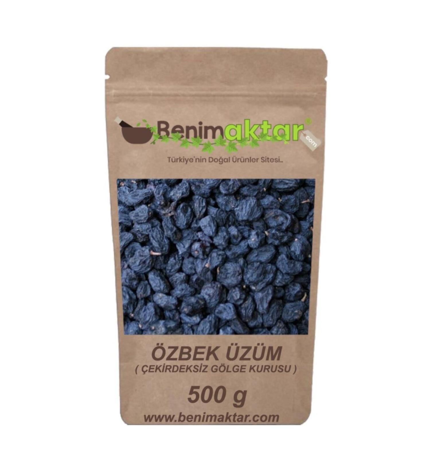 Benim Aktar Benimaktar Uzbek Seedless Grape Shadow Dried 500 Gr