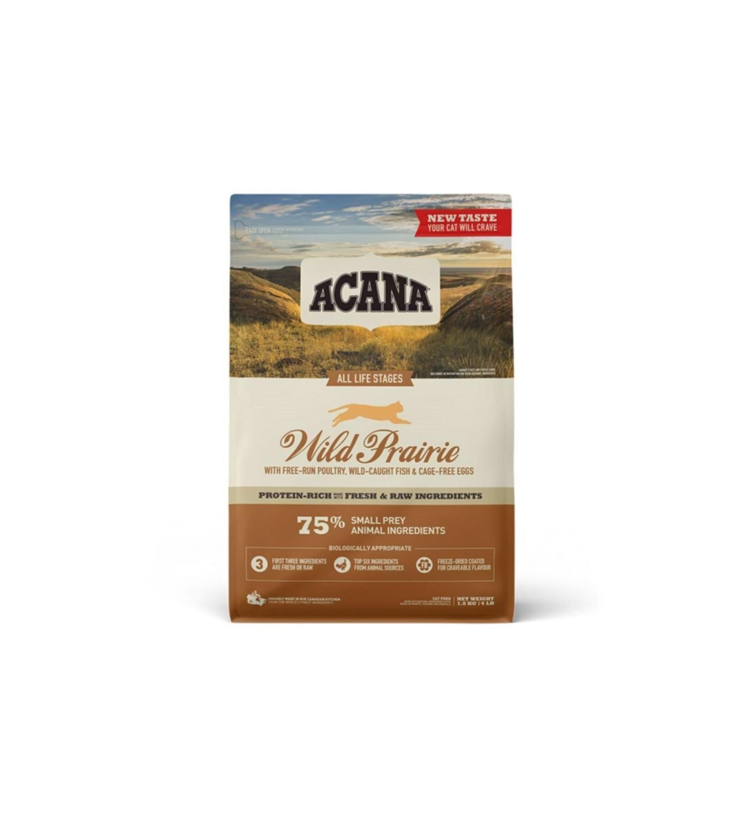Acana Wild Prairie Grain Free Cat Food with Chicken and Lake Fish 1.8 Kg