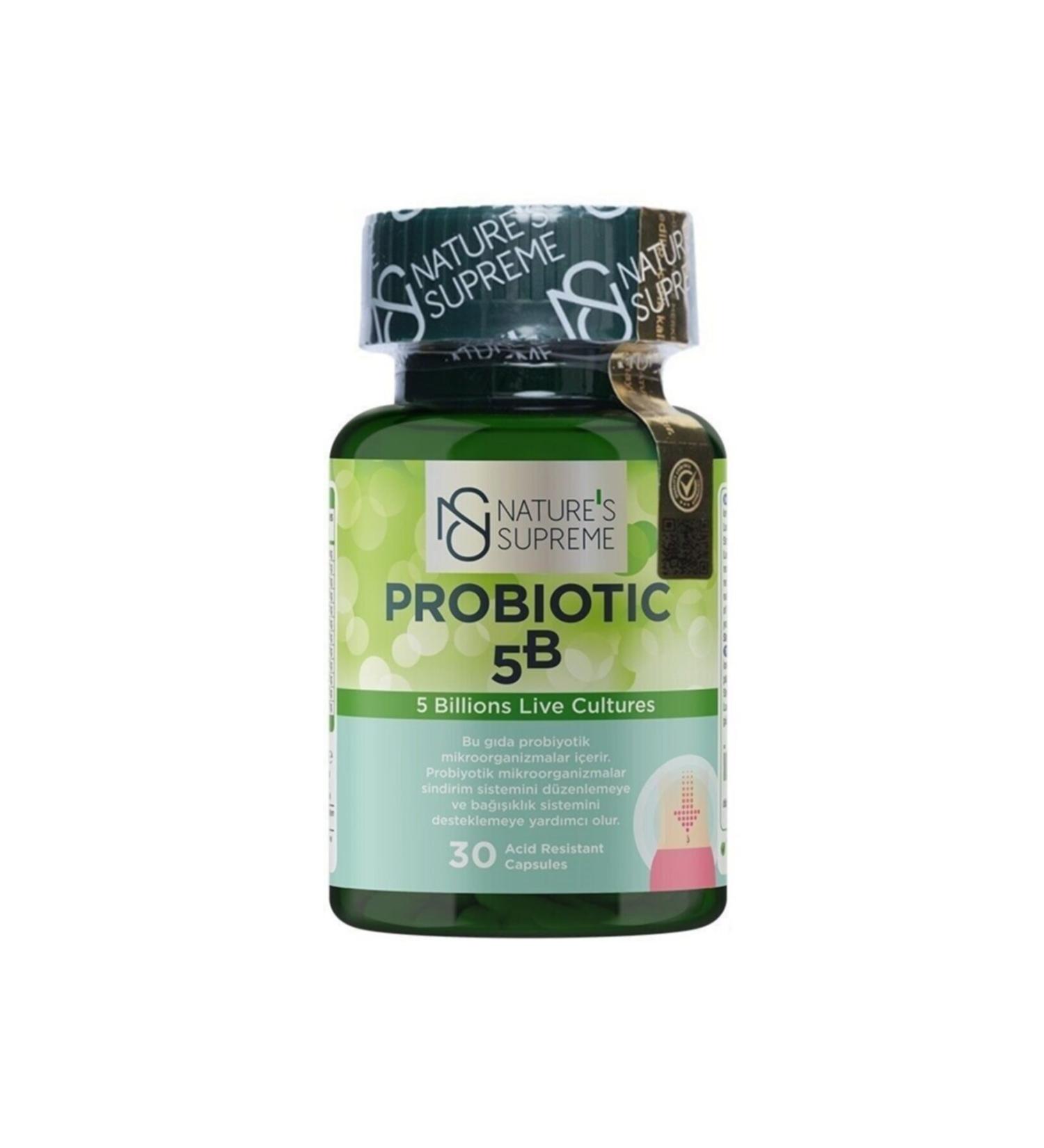 Natures Supreme Probiotic 5B 30 Capsules - Buy Online on GoSupps.com
