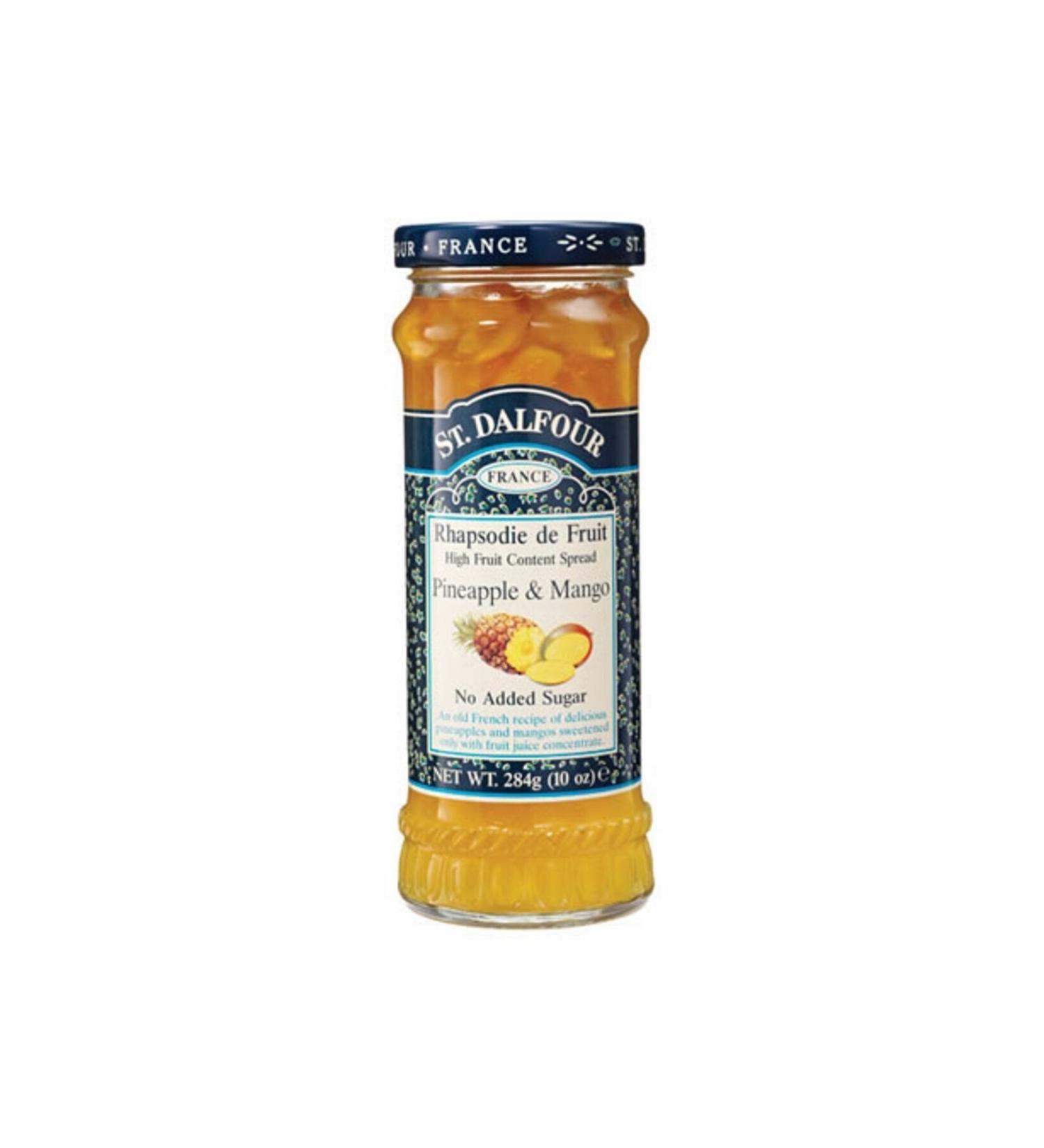 St. Dalfour Pineapple-mango Jam Sugarfree 284 Gr