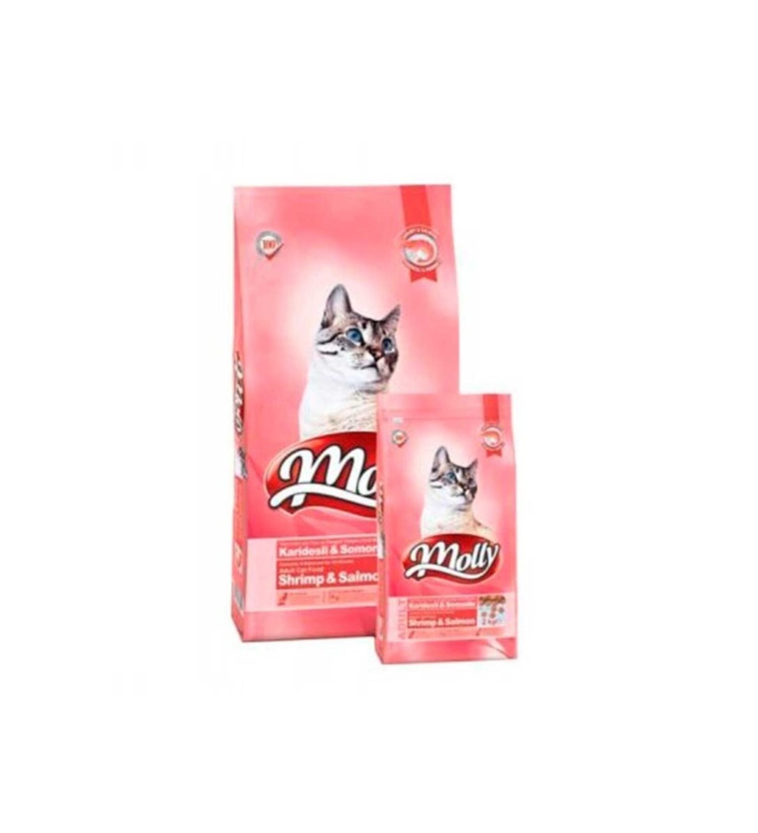 Molly Shrimp Salmon Adult Cat Food 2 kg