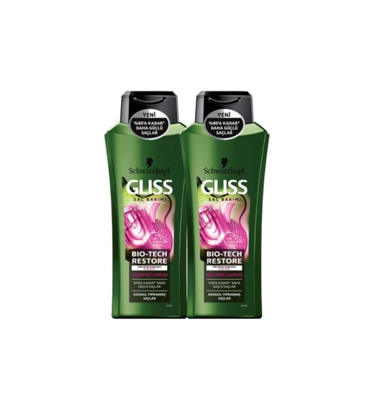 Gliss Bio-tech Strengthening Shampoo 360 Ml X 2 Pieces