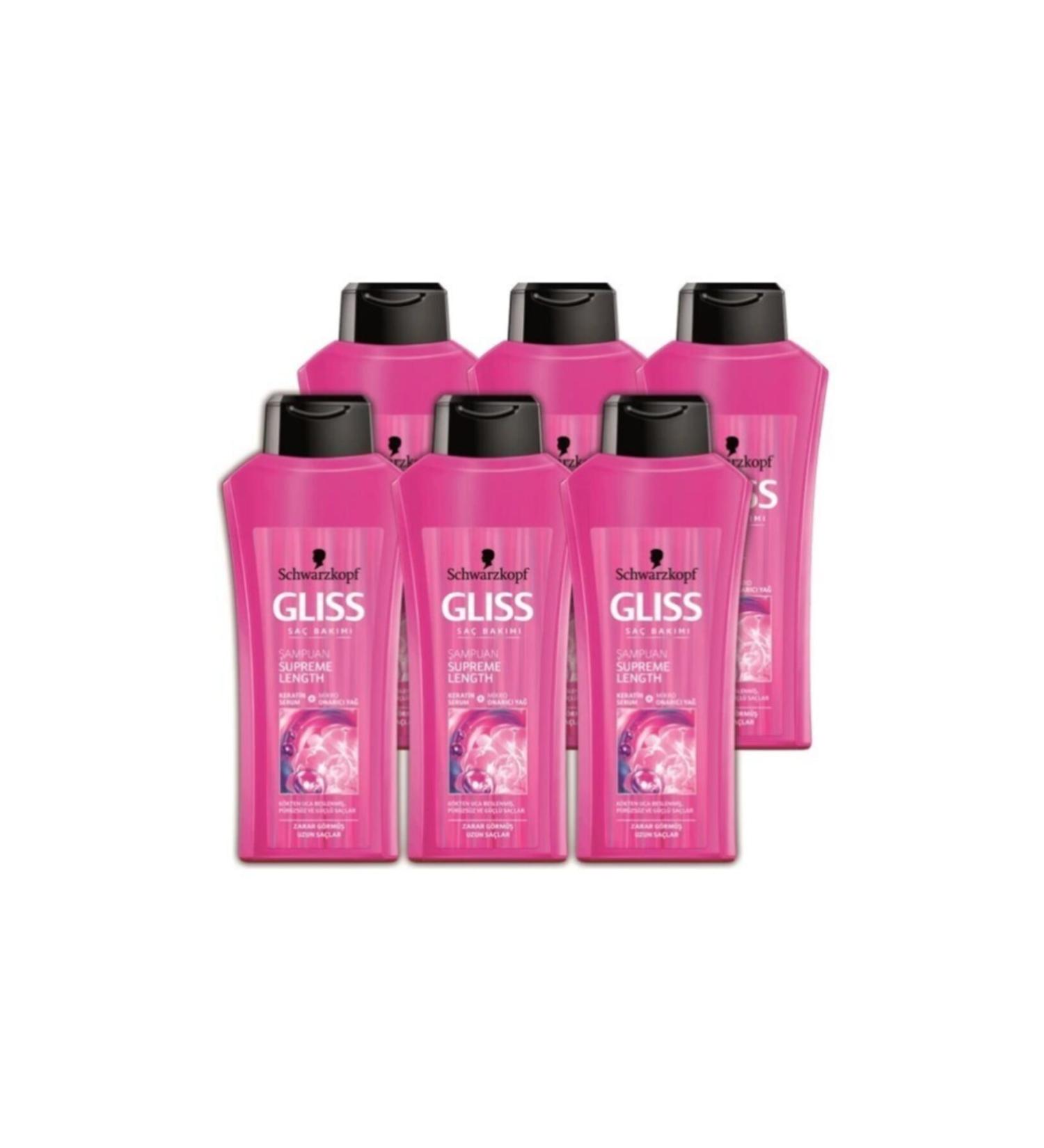 Gliss Supreme Length Shampoo 525 Ml X 6 Pieces