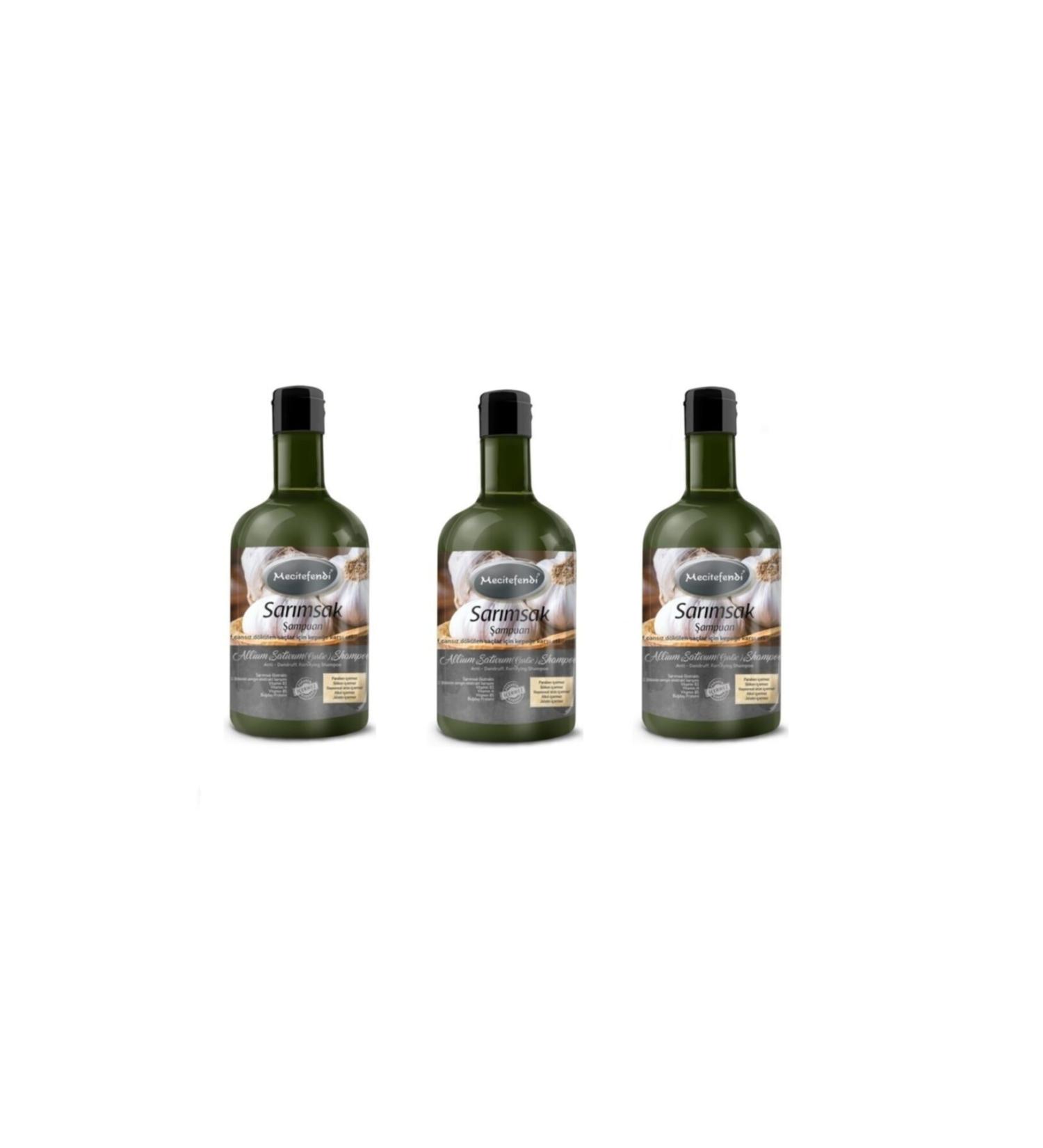 Mecit Efendi 3 Pieces Garlic Shampoo 3x400 ml.