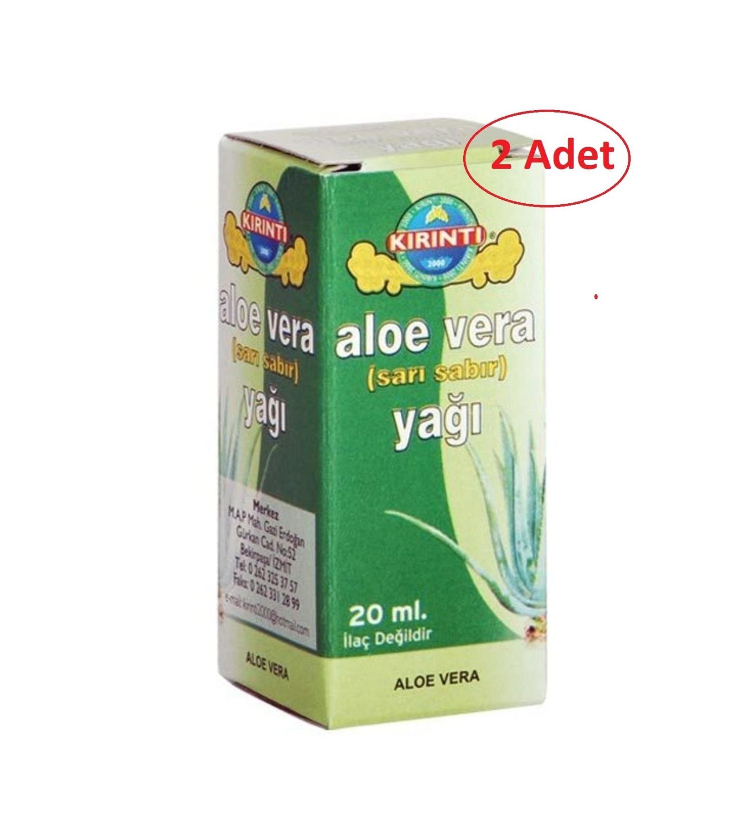 CRUM 2000 Aloe Vera Oil (yellow Patience) 20 cc 2 Pieces