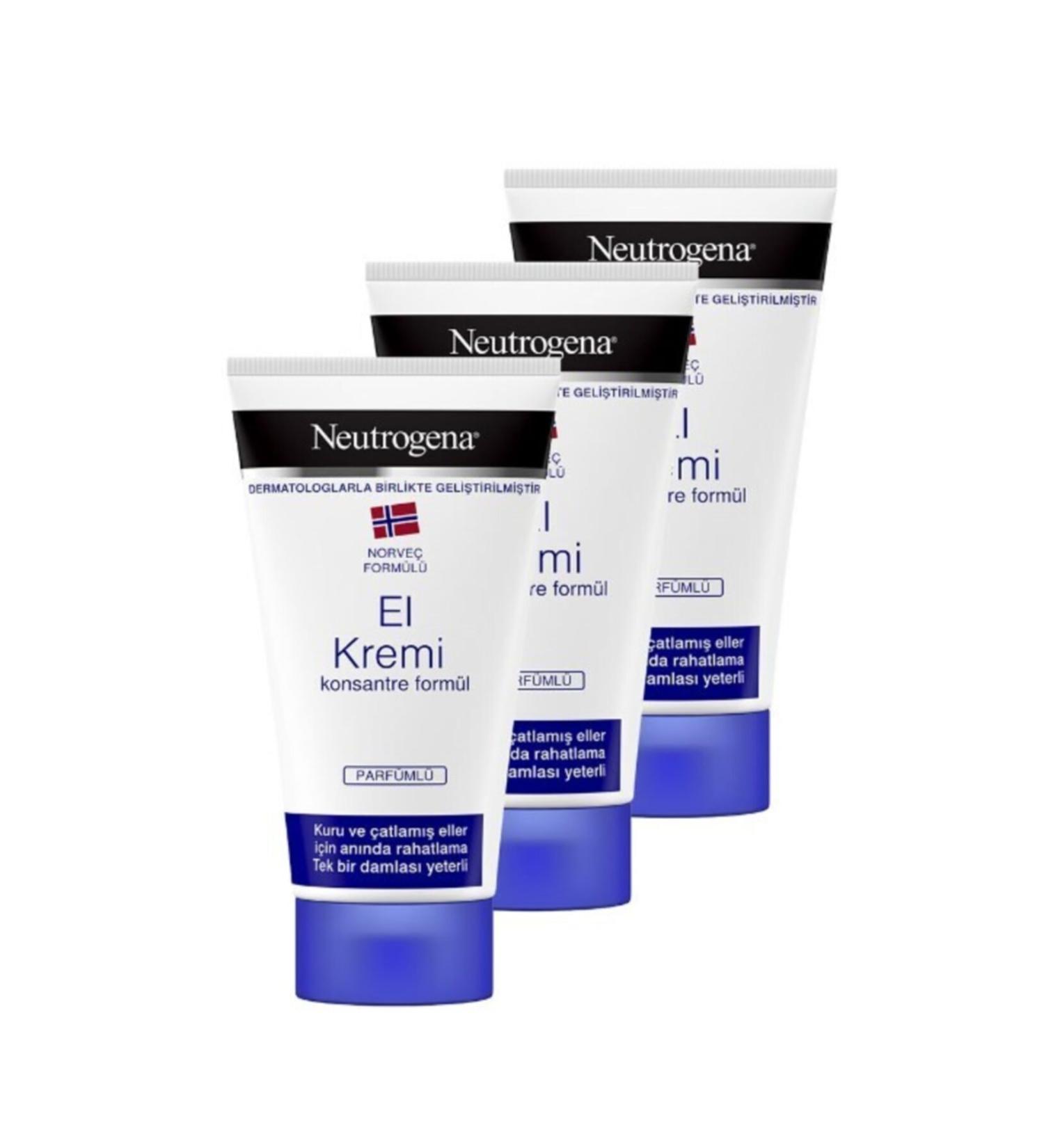 Neutrogena Hand Cream Perfumed 75 gr X 3 Pcs