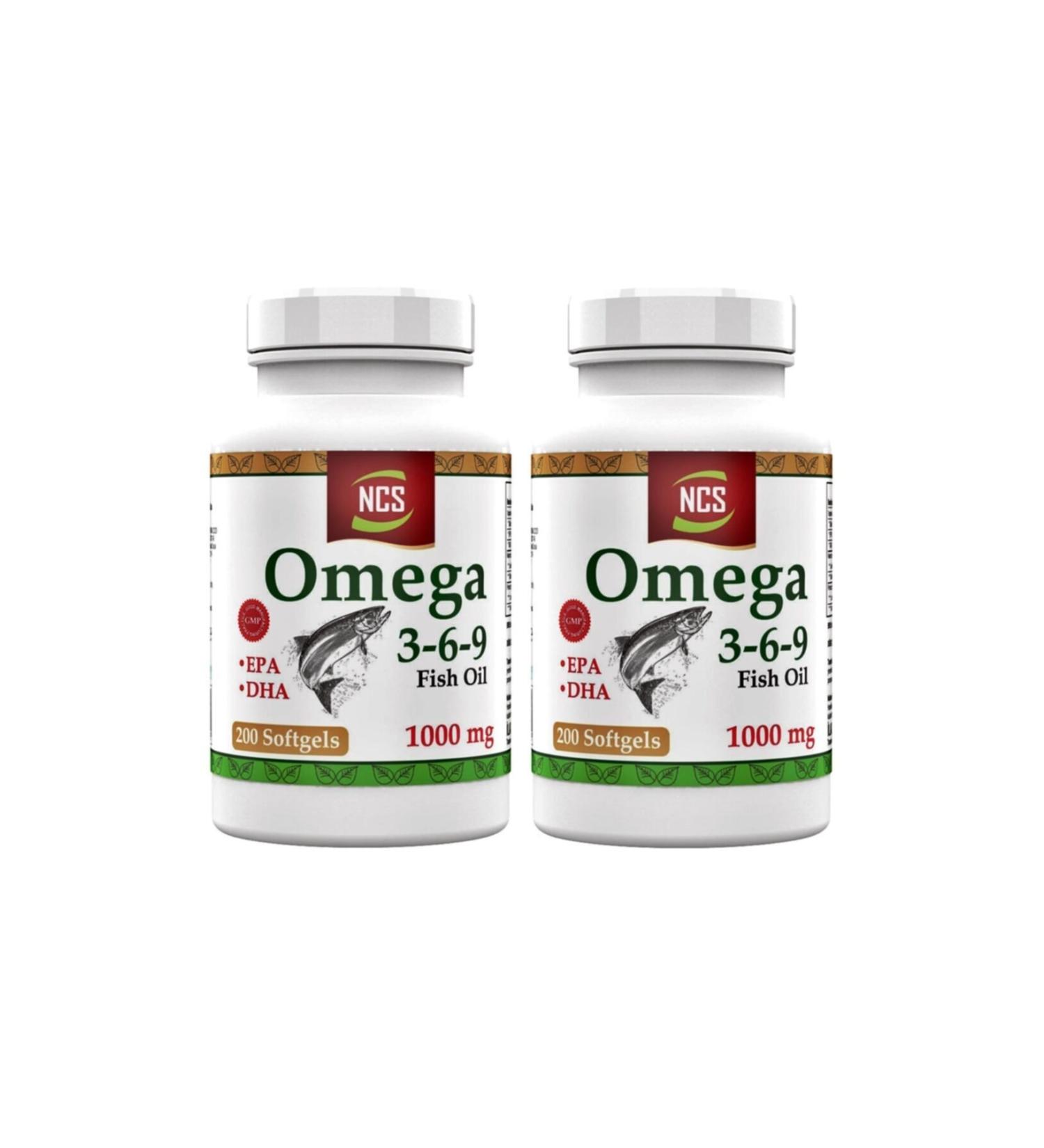 Ncs Omega 3 6 9 Fish Oil 1000 Mg 200 Softgel Evening Primrose Oil Flaxseed Oil Epa Dha