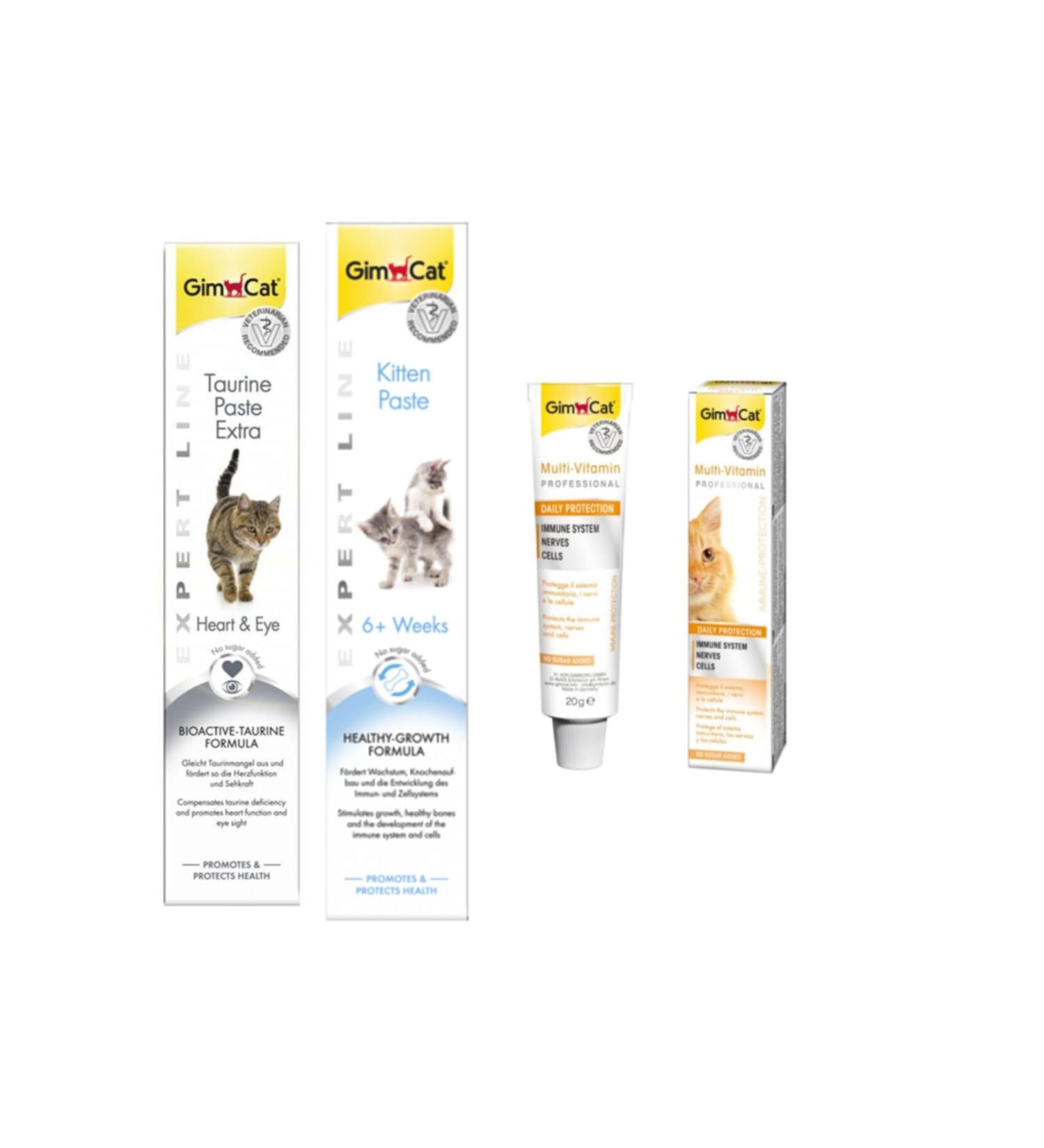 Gimcat Taurine 50 gr Kitten Paste 50 gr Multi Vitamin 20 gr Paste Cat Pastes