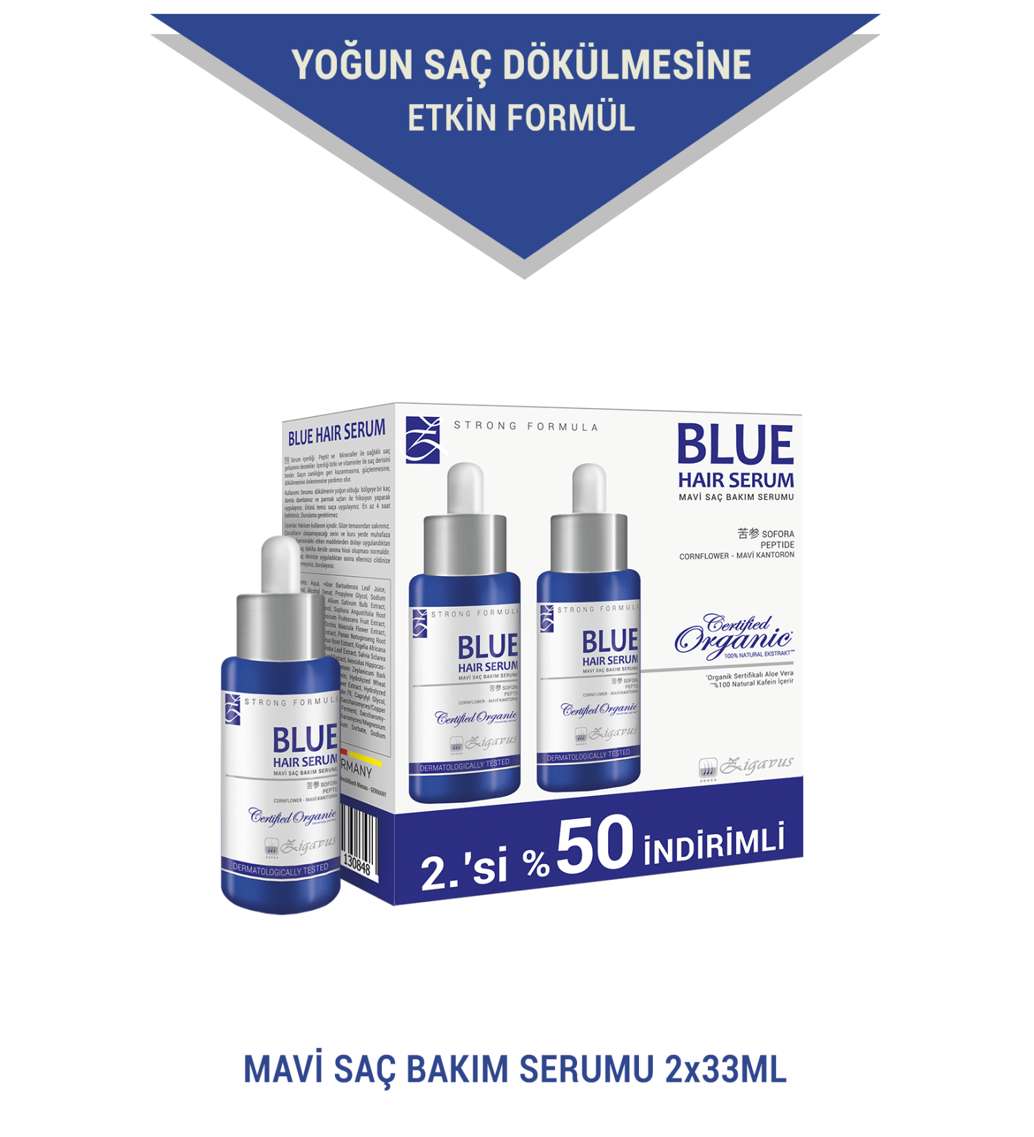 Zigavus Blue Hair Care Serum 2x33 ml-Blue Water 8699349130848