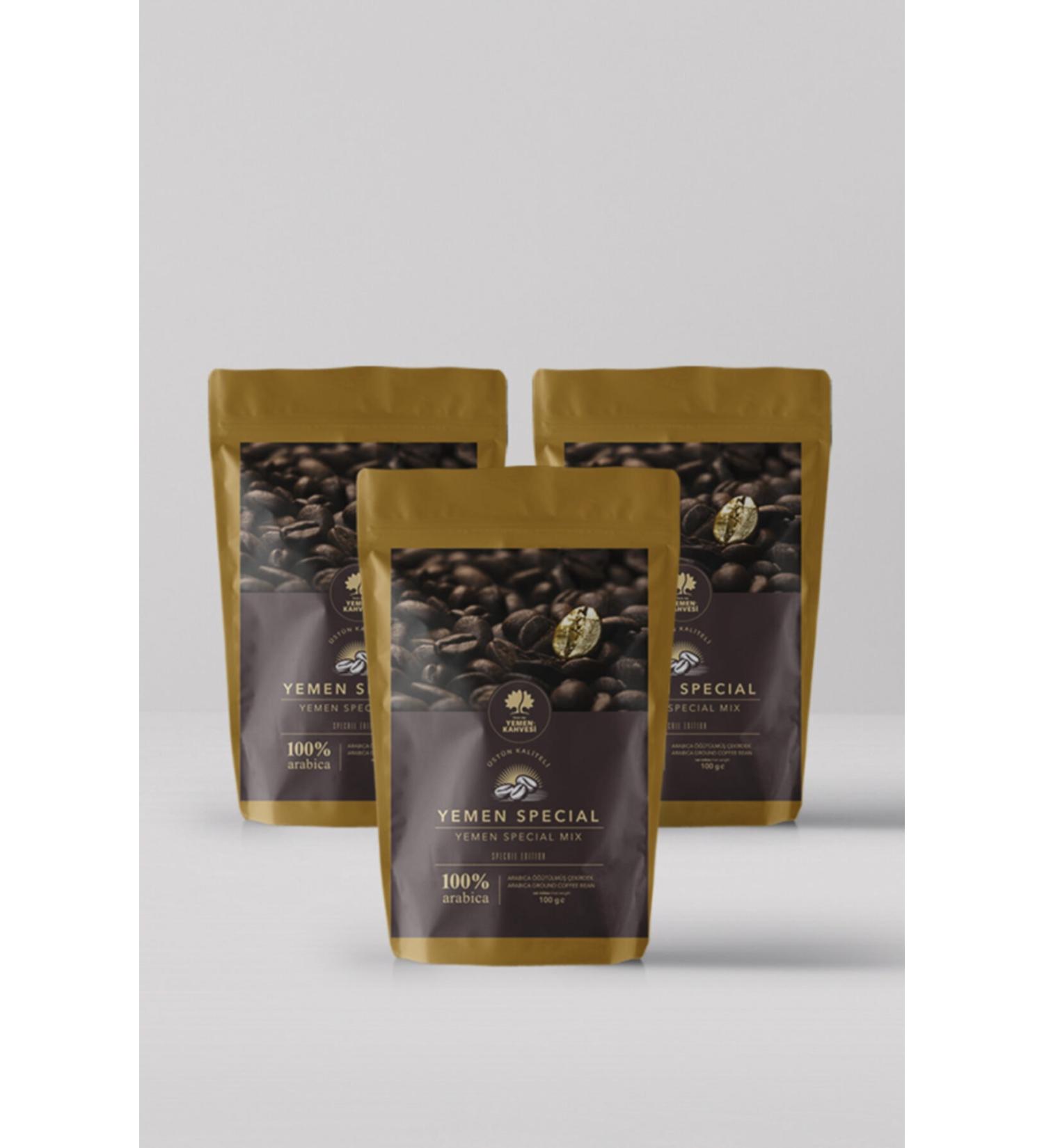 YEMEN COFFEE 3 Pieces 100 Gr Yemen Special Turkish Coffee