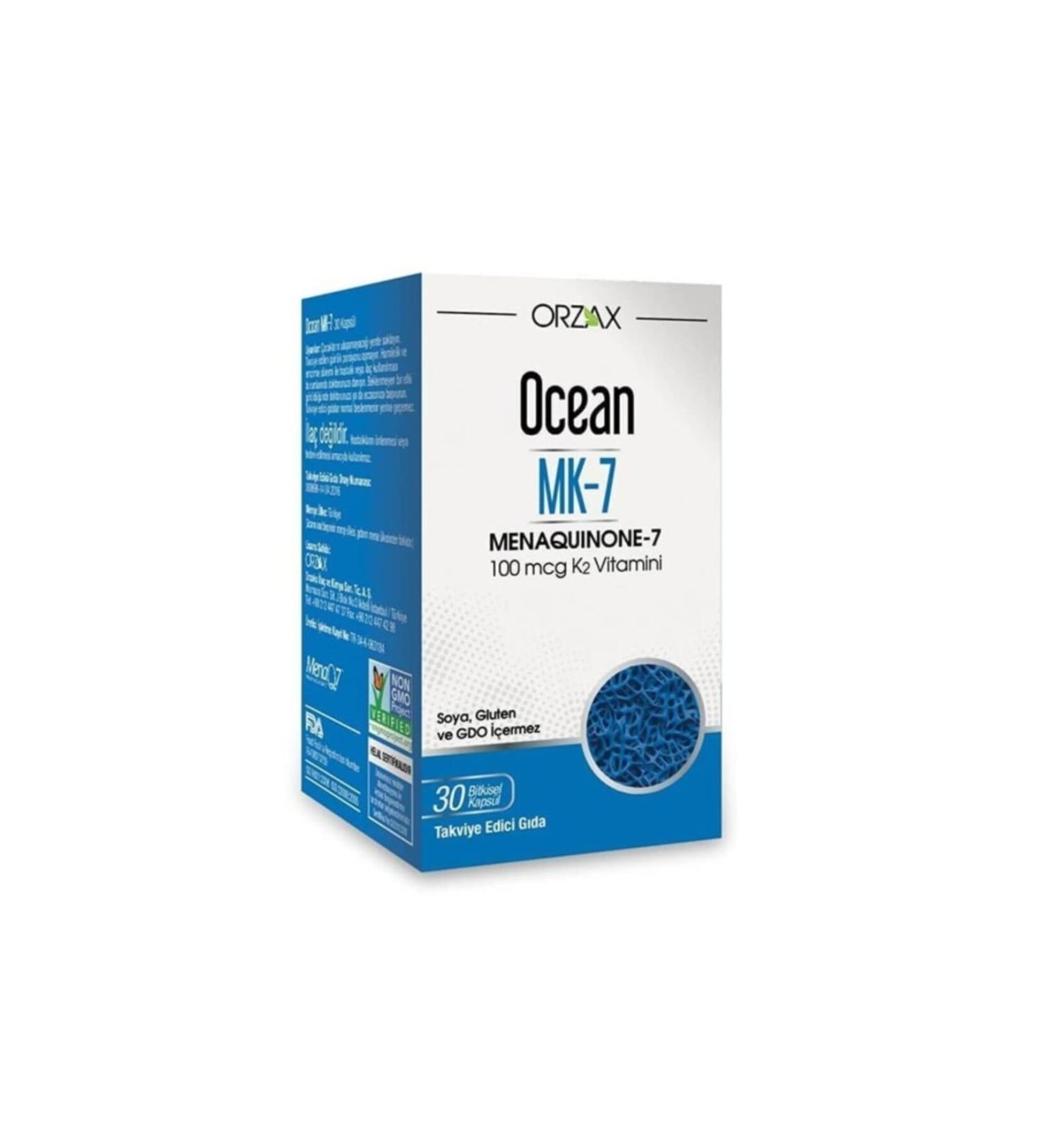 Ocean Ocean Mk-7 100 Mcg Vitamin K2 30 Capsules