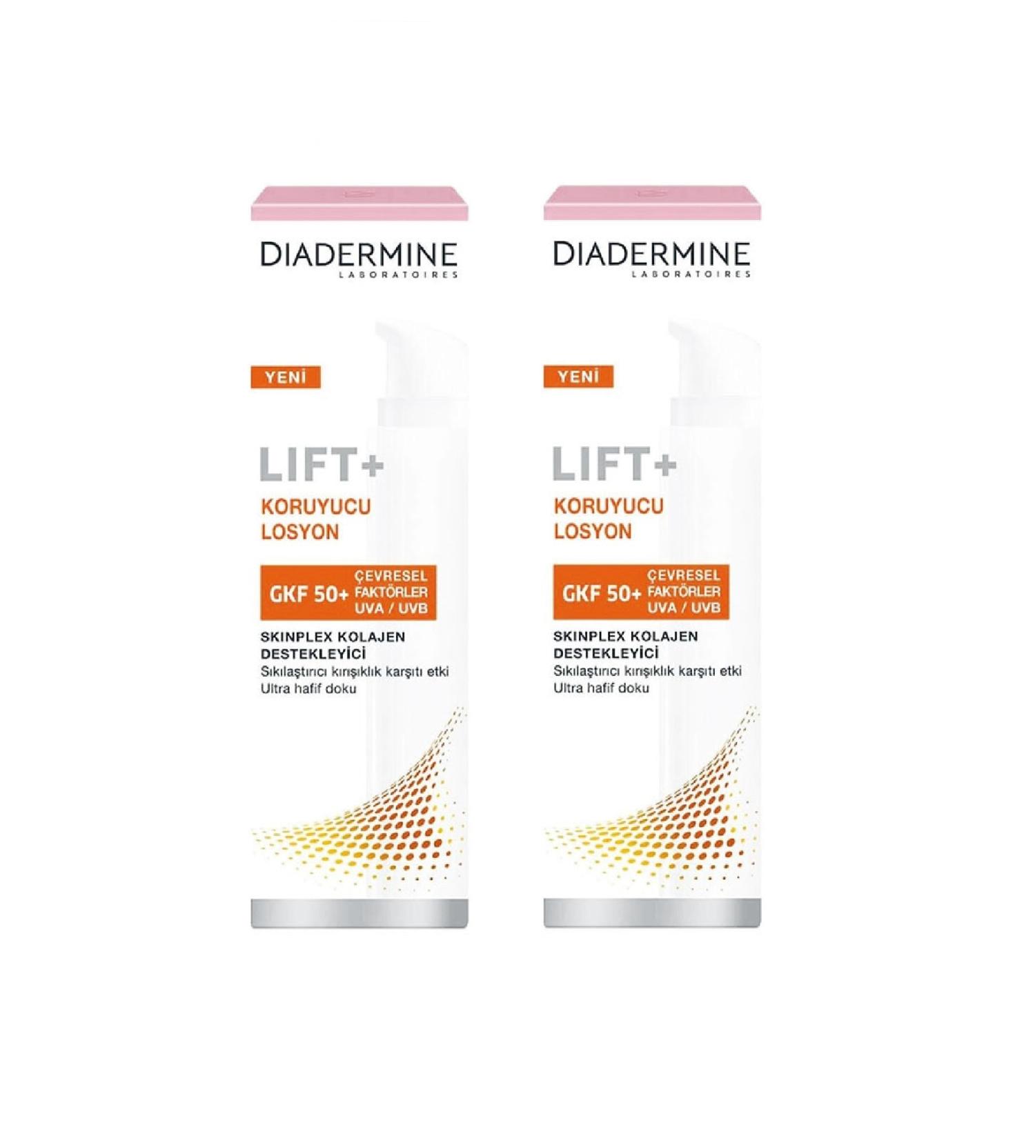 Diadermine Lift + Sunscreen Lotion Gkf 50 2 Pieces