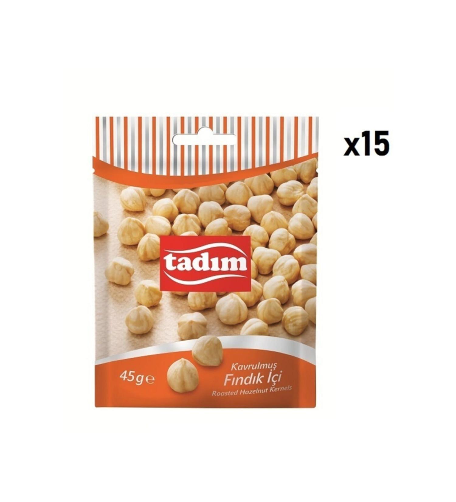 Tad m Hazelnut Kernels 45 Gr X 15 Piece Set