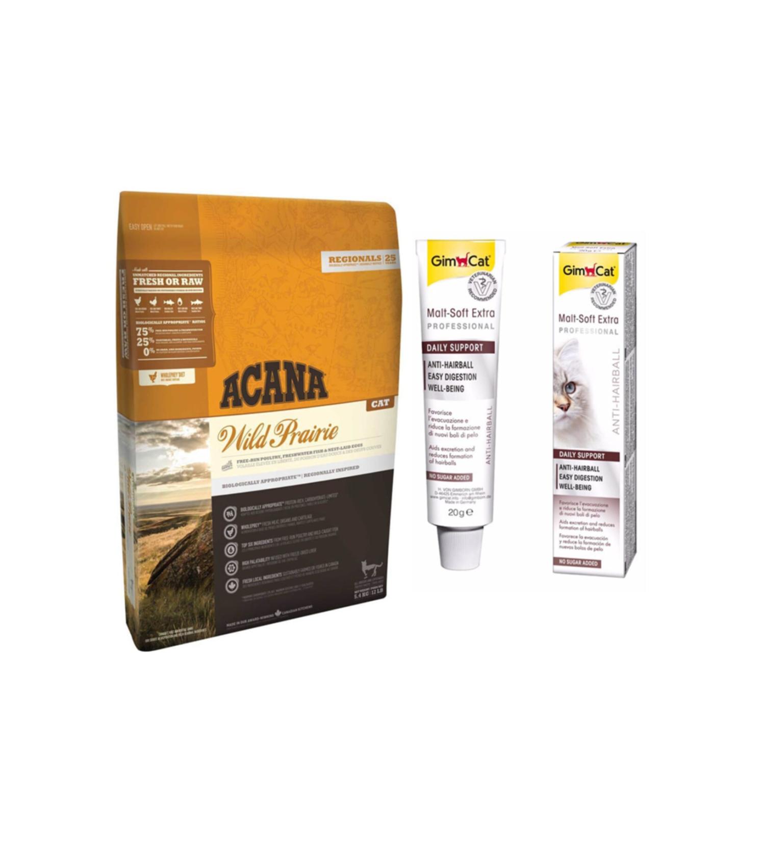 Acana Regionals Wild Prairie Cat Food 1.8 kg + Gimcat Soft Malt 20 gr