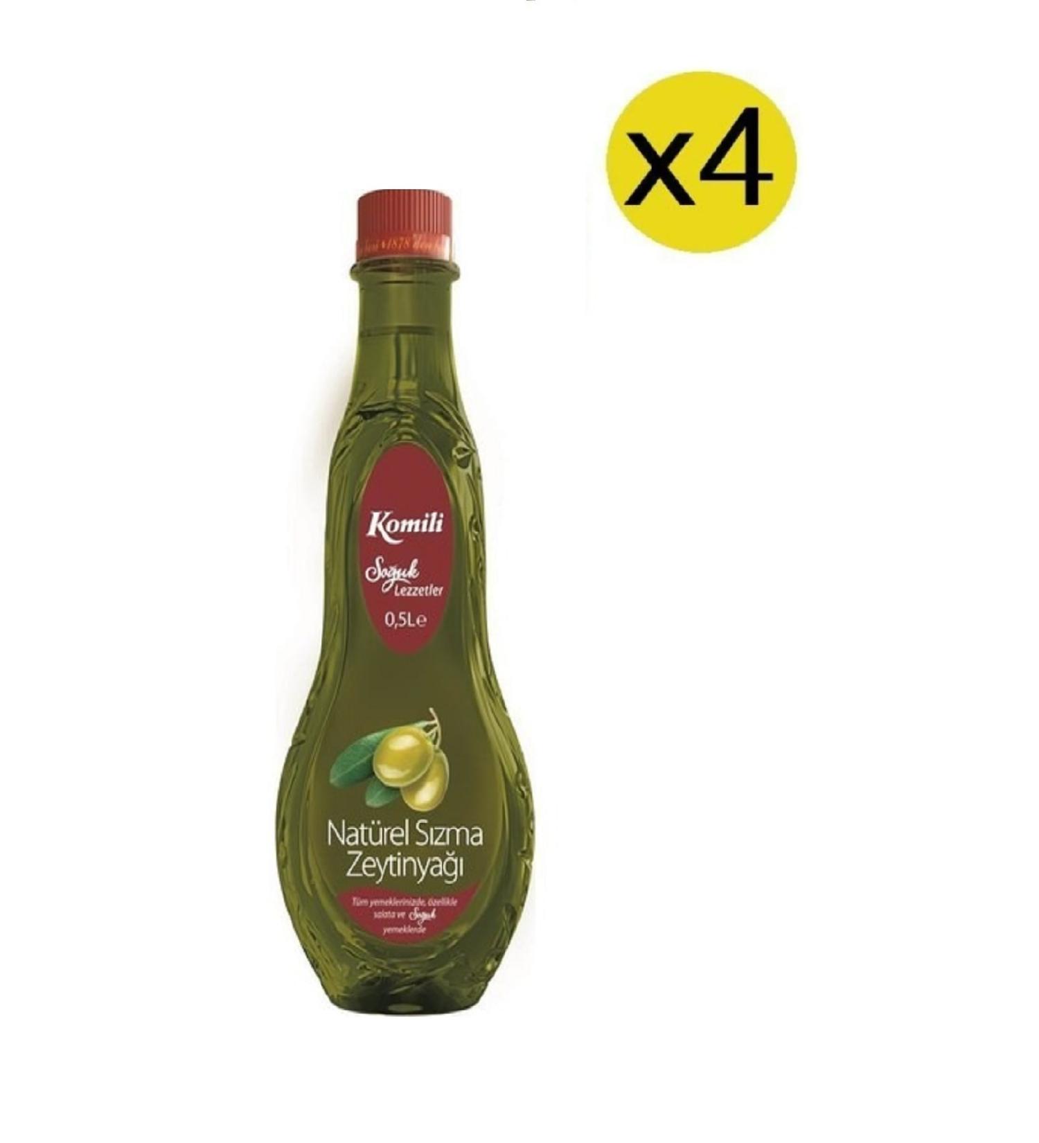 Komili KOM L EXTRA VIRGIN OLIVE OIL 500ML 4-PACK