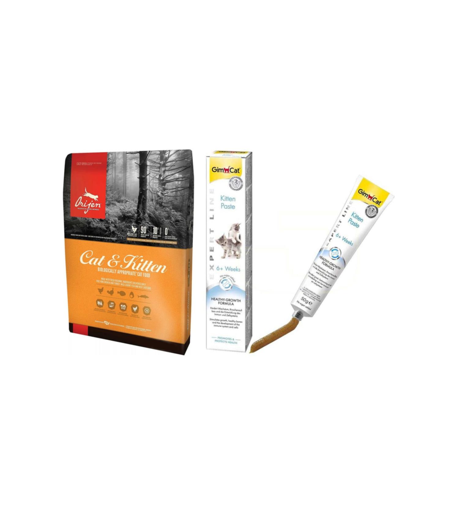 Orijen Kitten Kitten Food 1.8 Kg Gimcat Kitten Paste Cat Paste Award 50 gr