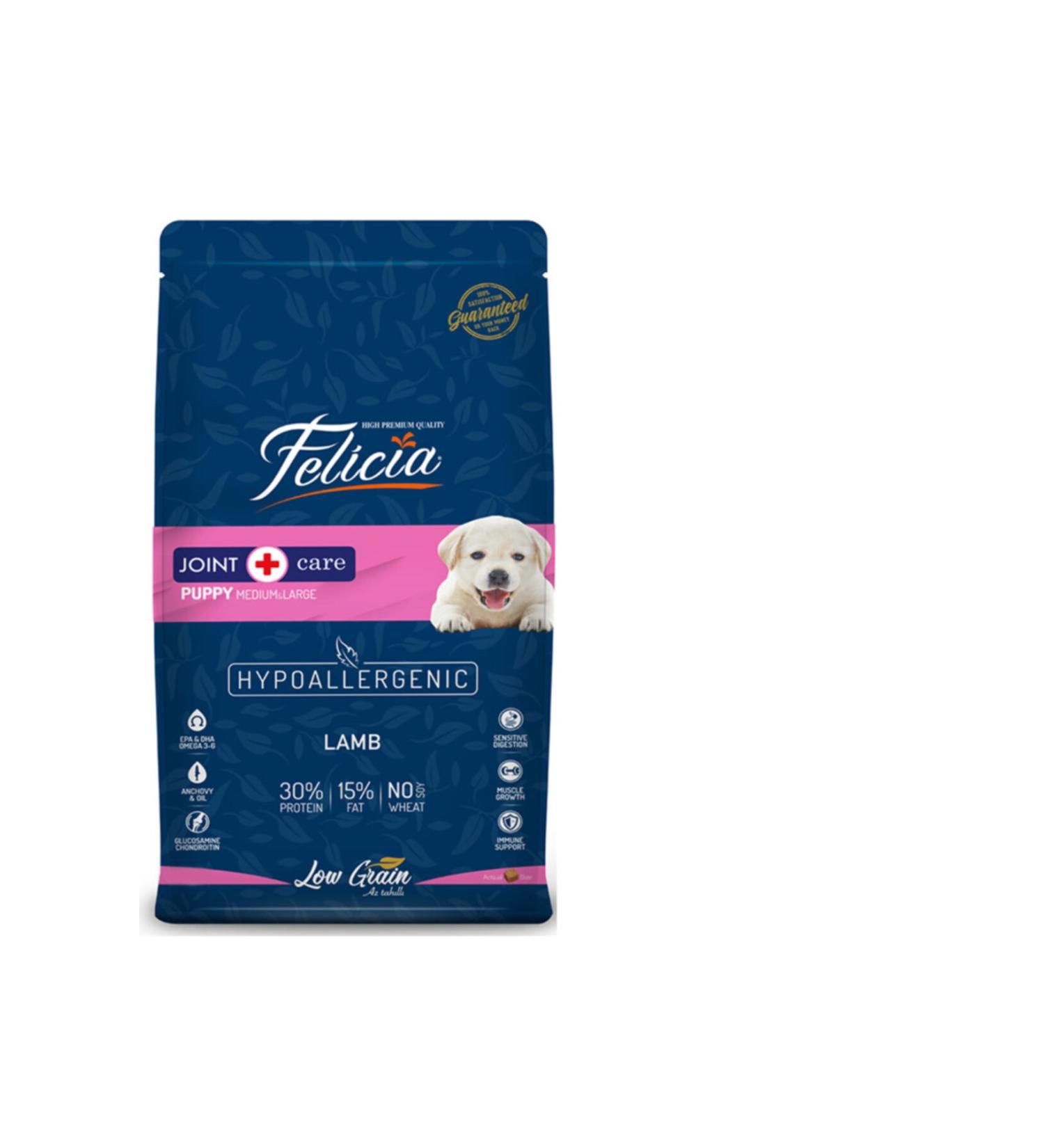 Felicia Low Grain Puppy Lamb Medium Large Breed Hypoallergenic Dog Food 3 kg