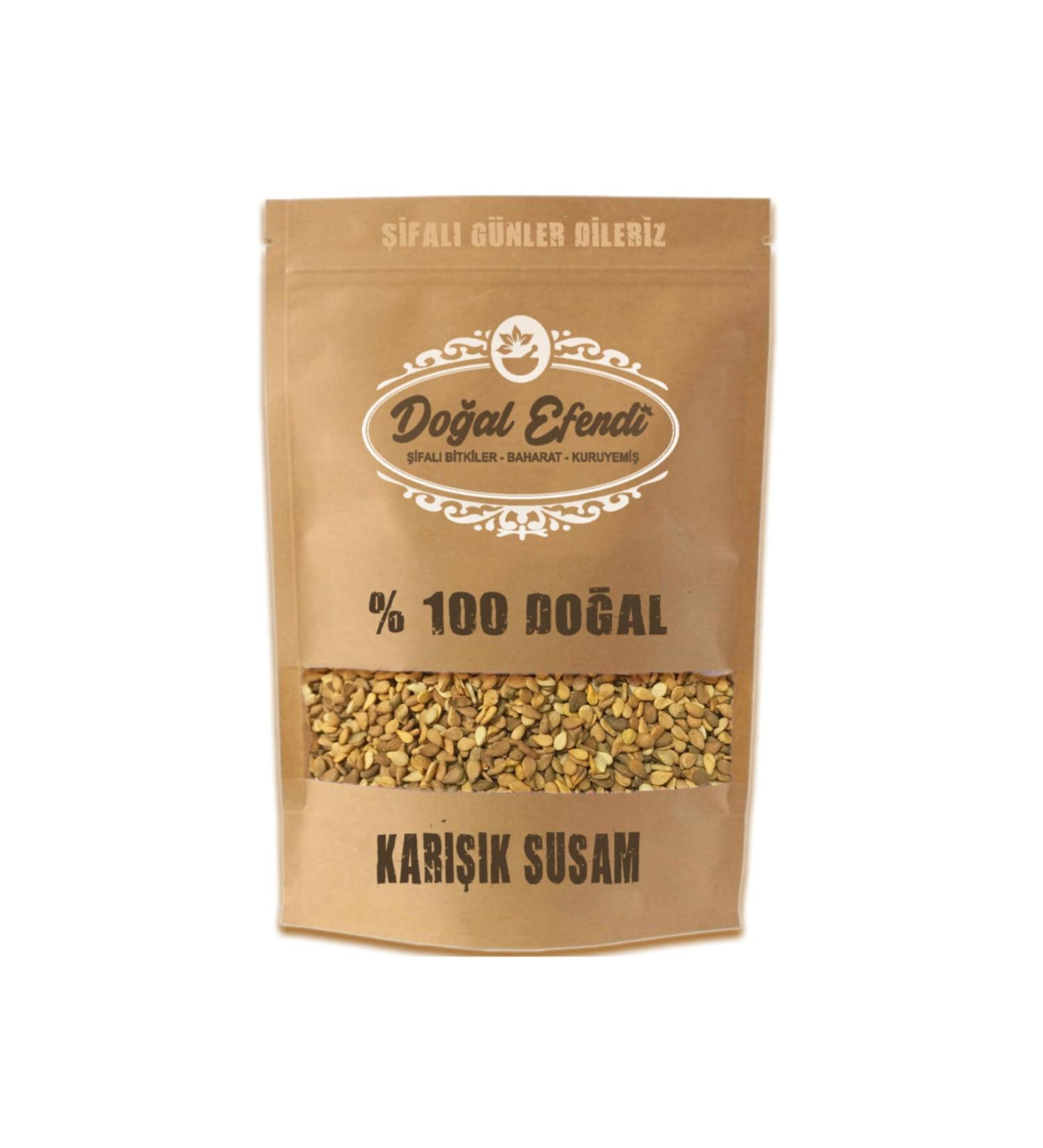 natural sir medicinal plants spices nuts Efendi Mixed Sesame 500 Gr.