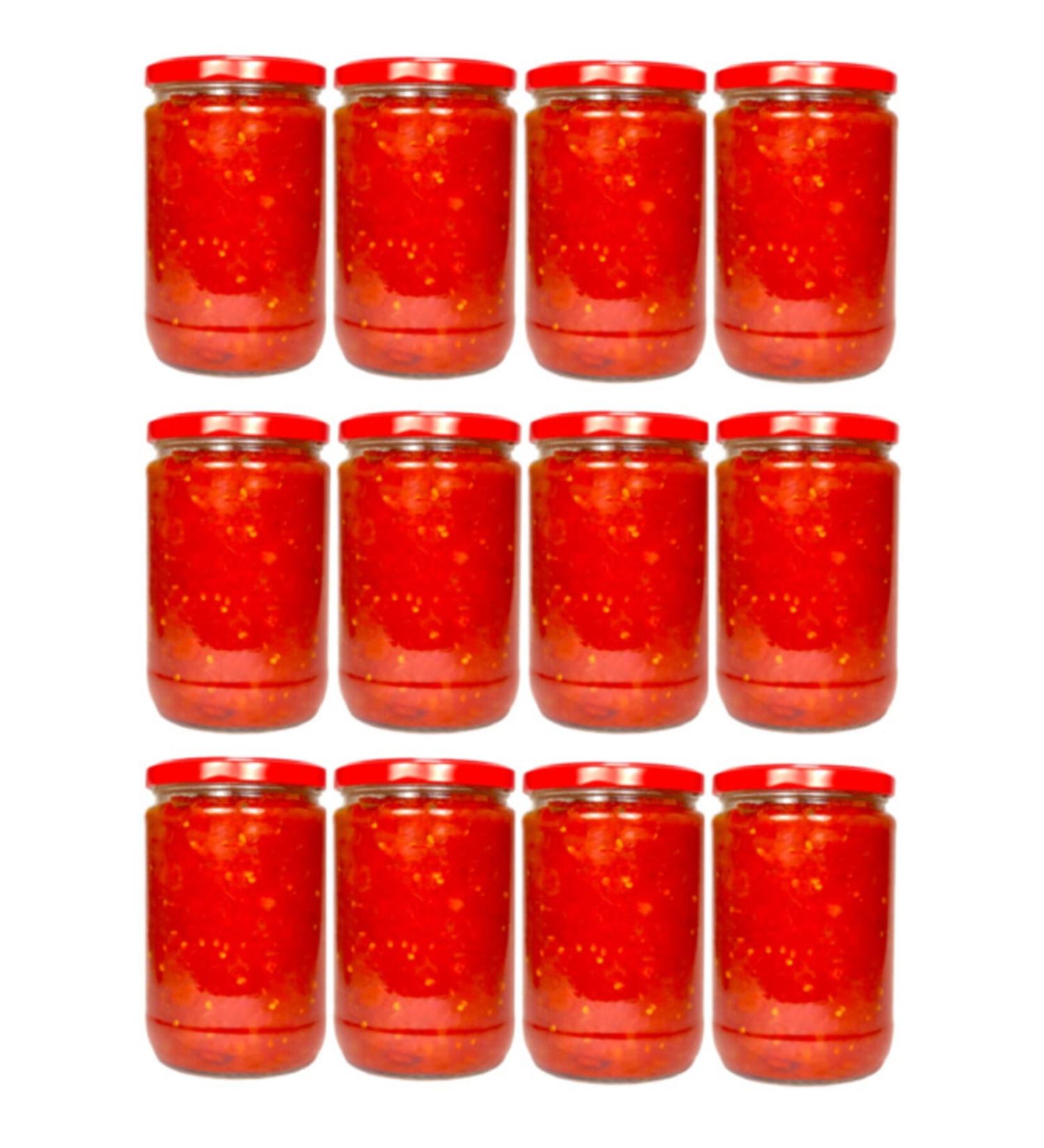 Homemade Aydin Region Tomato Menemen Sauce 650 gr 12 Pack