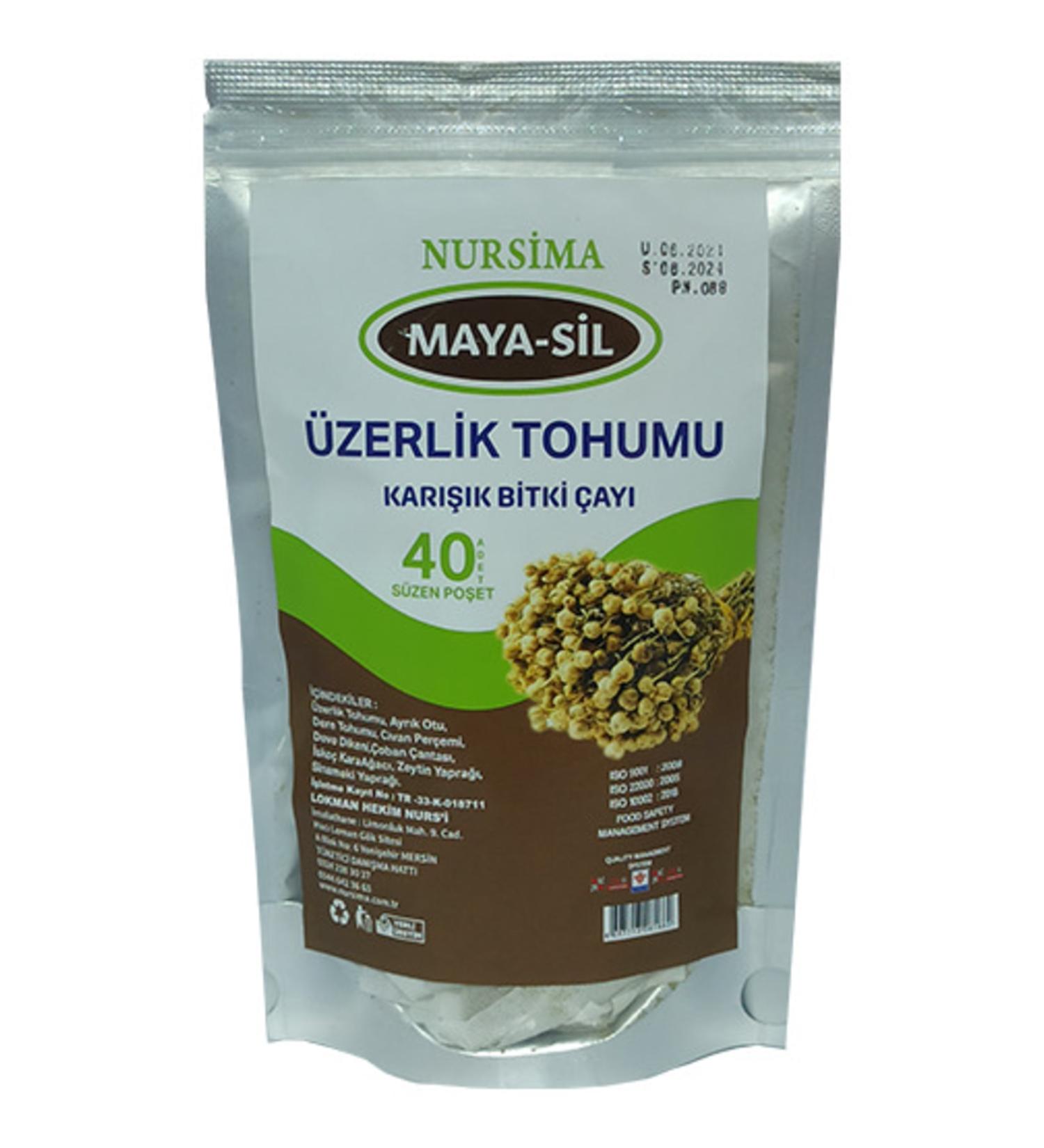 Nursima Siftaholsun Maya - Sil Harmala Seed Herbal Tea 40 Filtering Bags