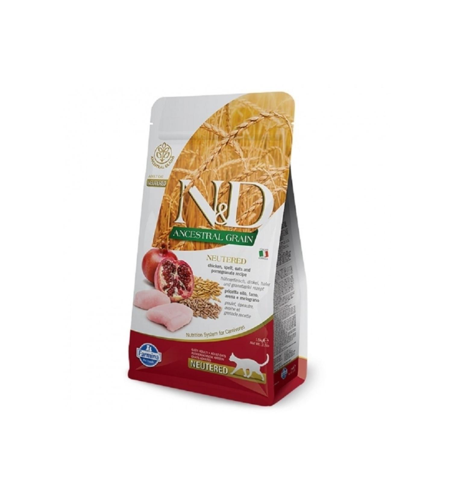N8D Nd Az Low Grain Chicken Pomegranate Cat Food 10 Kg