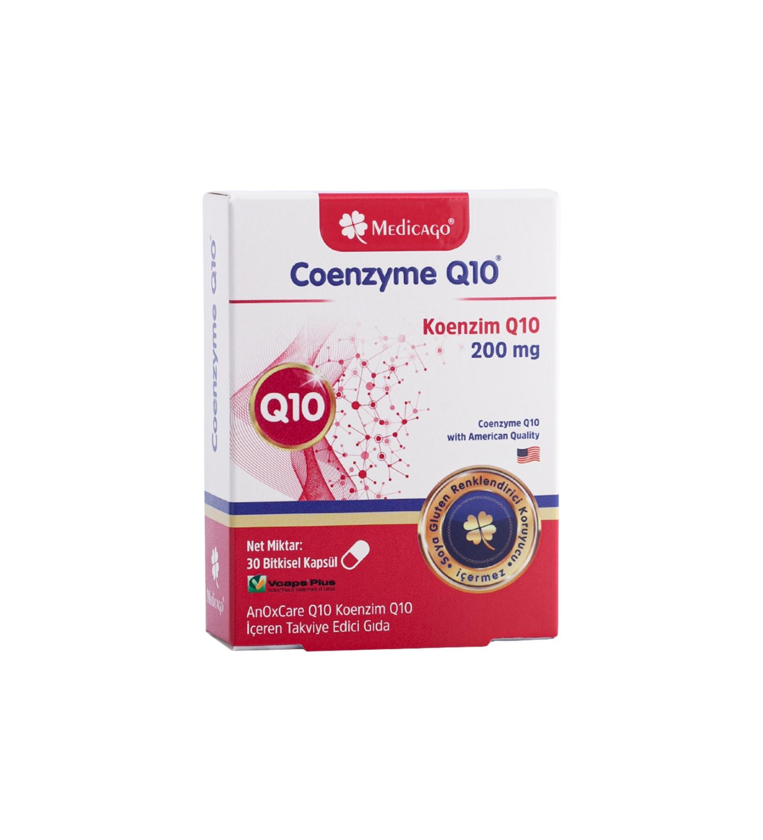 MedicaGo Coenzyme Q10 200 Mg 30 Capsules -anoxcare