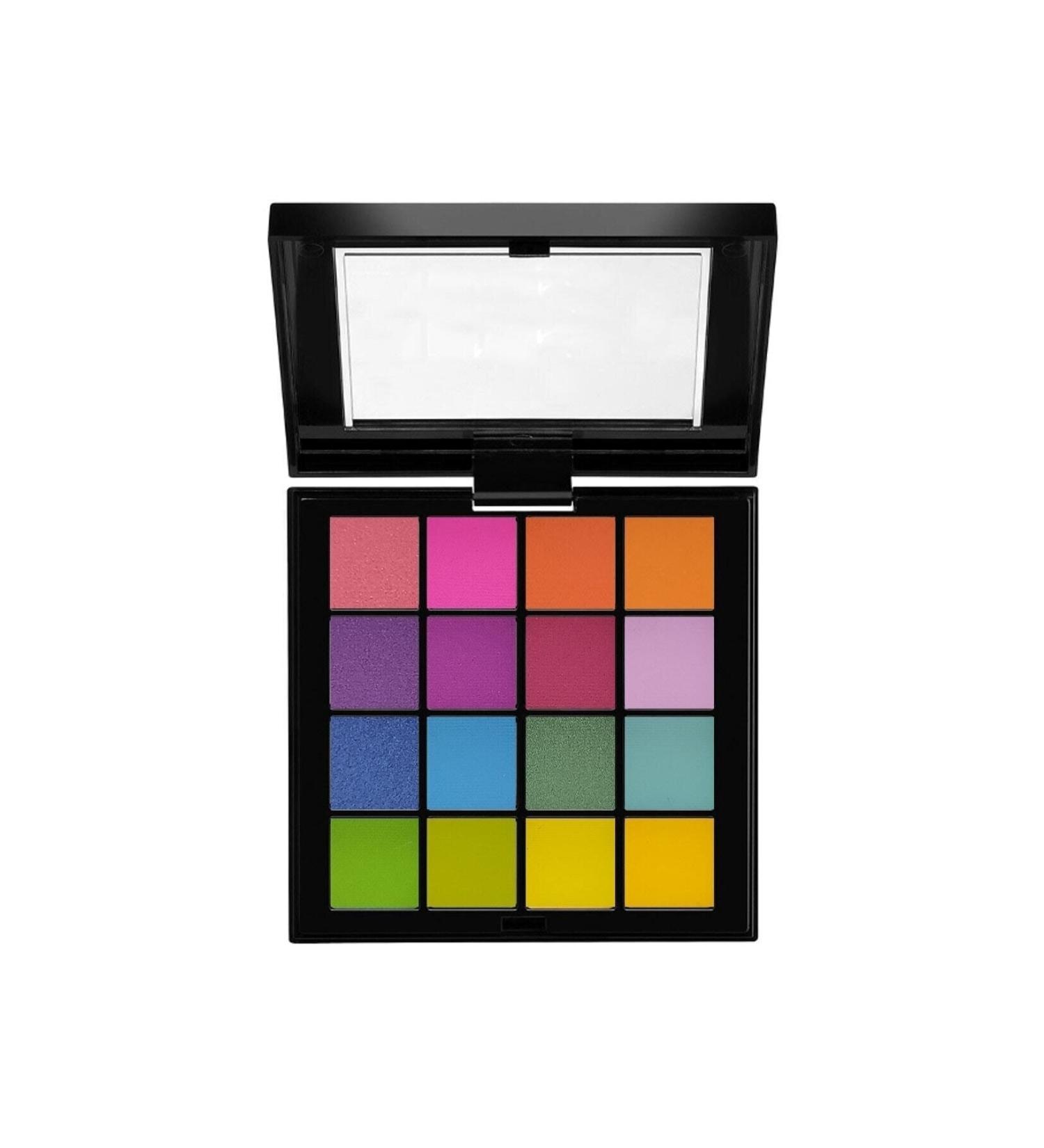 Nurella Cosmetics Roesia Rose Neon 16 Eyeshadow Palette