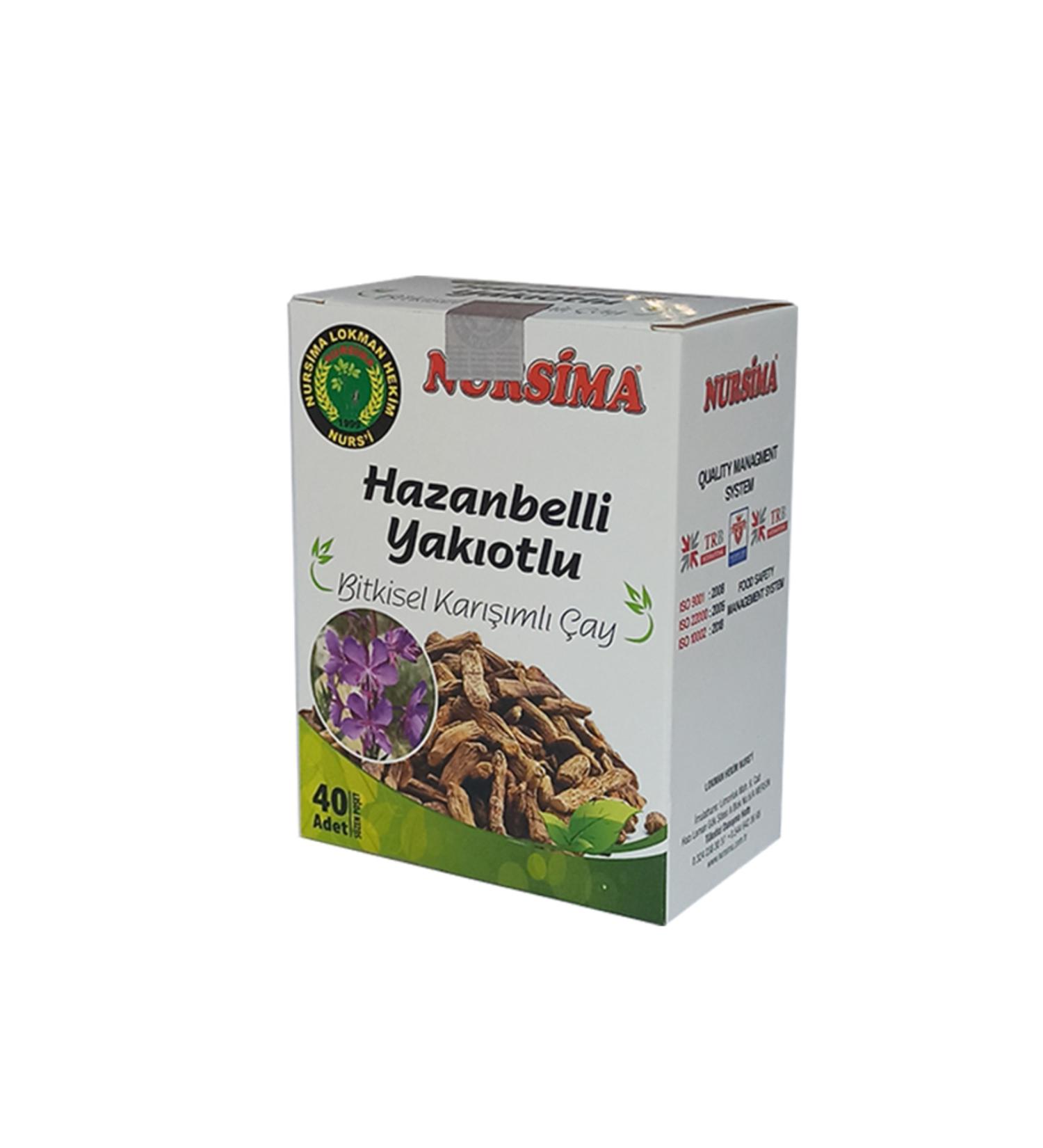 Nursima Hazanbelli Mixed Herbal Tea with Fuel 40 Filtering Bags