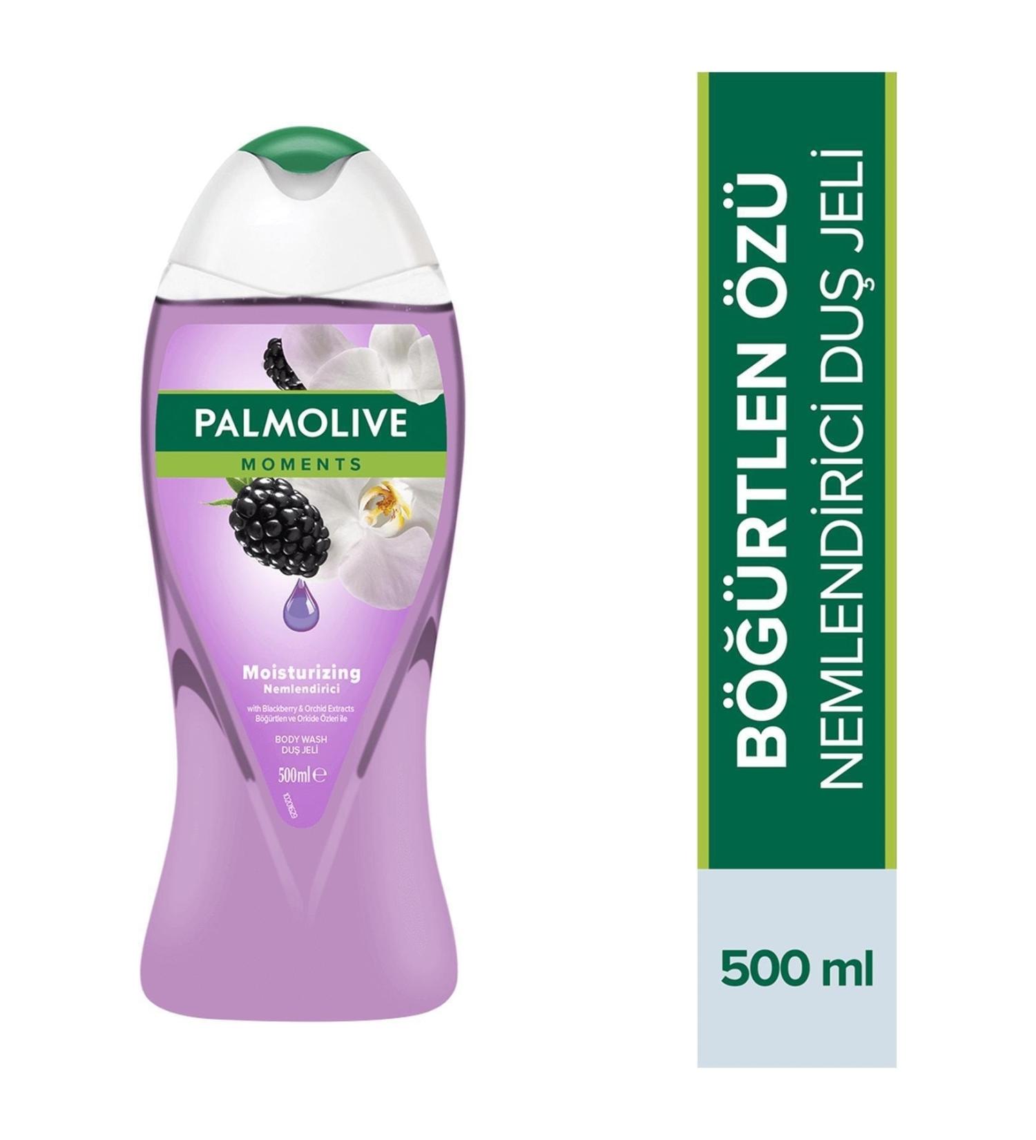 Palmolive Moments Moisturizing Bath and Shower Gel with Blackberry and Orchid Extracts 500 Ml