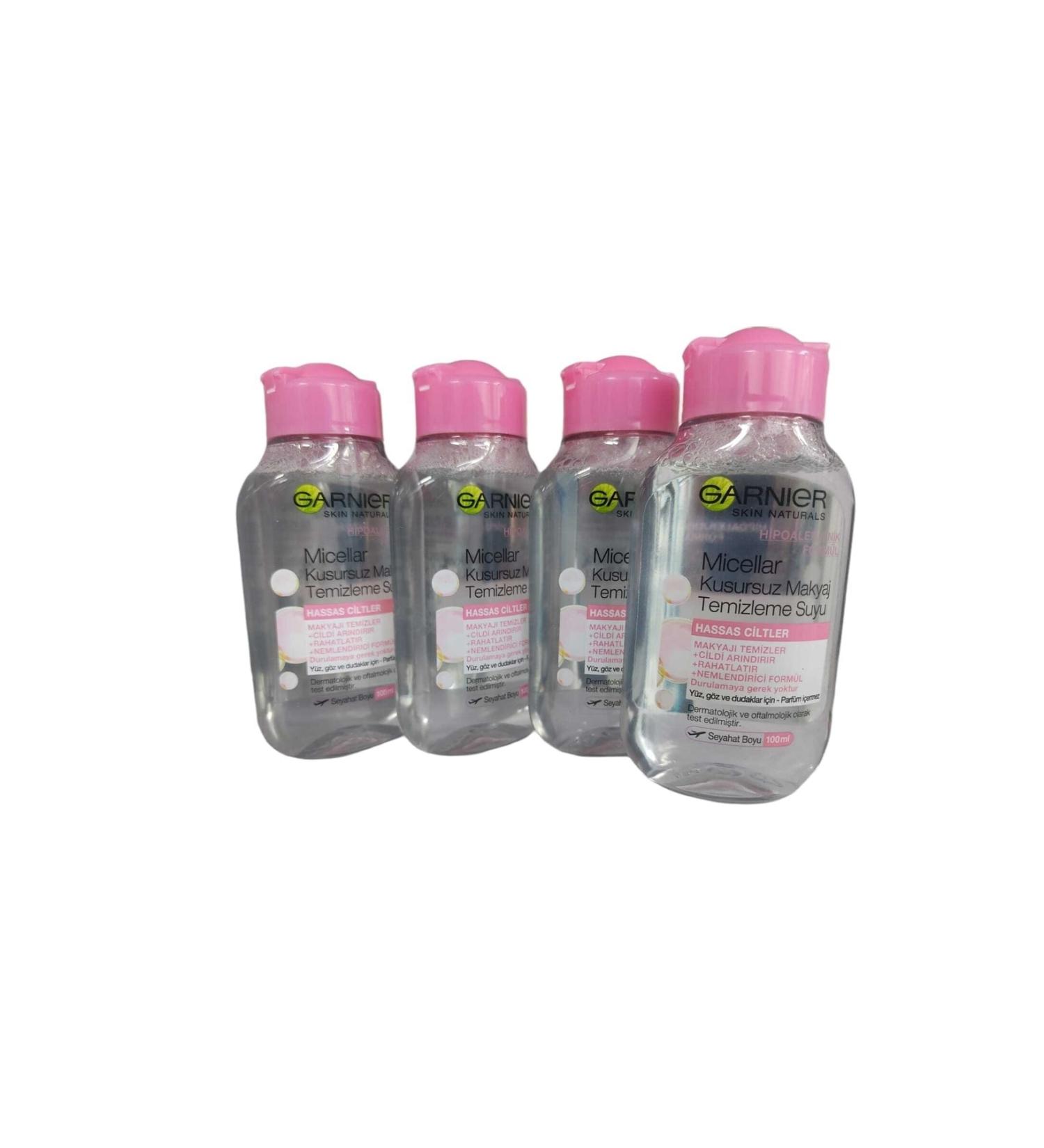Garnier Micellar Perfect Make-Up Remover Water 100*4 :ml 4 Pieces