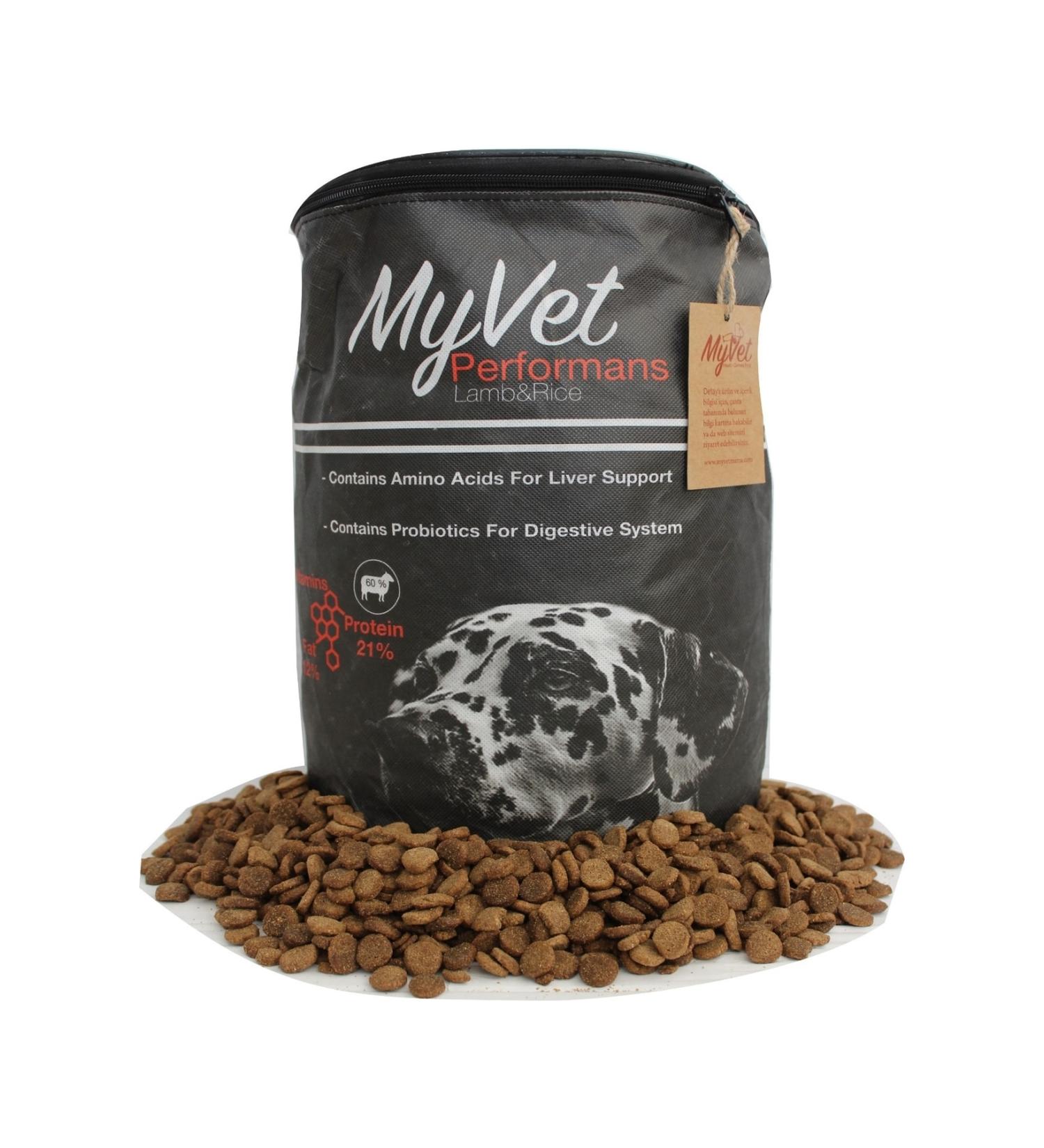 Myvet Performance Dog Food 5 Kg 21 Protein Lamb Meat Dog Food