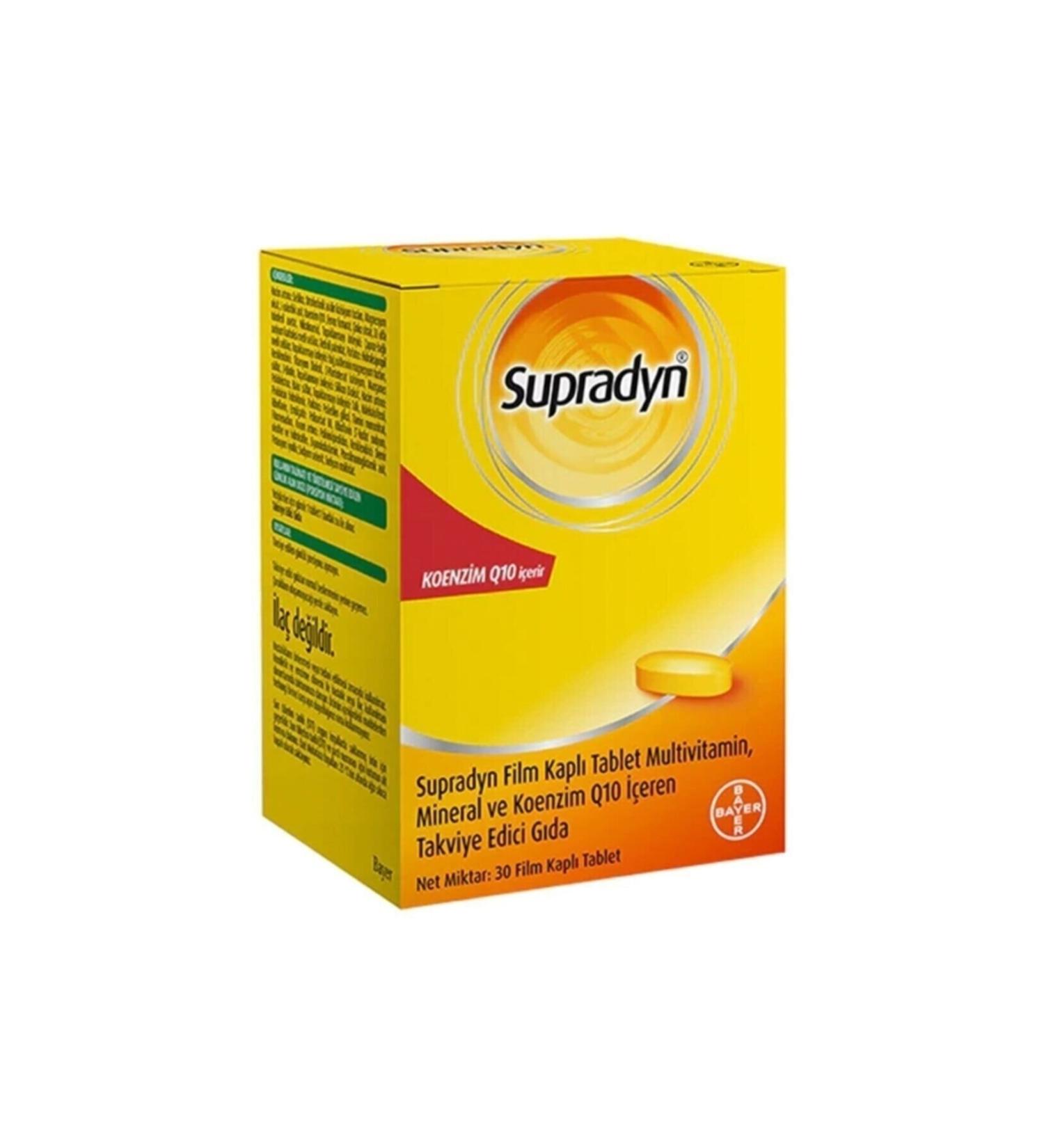 Supradyn Multivitamin Mineral and Coenzyme Q10 30 Film-Coated Tablets (1 PIECE)