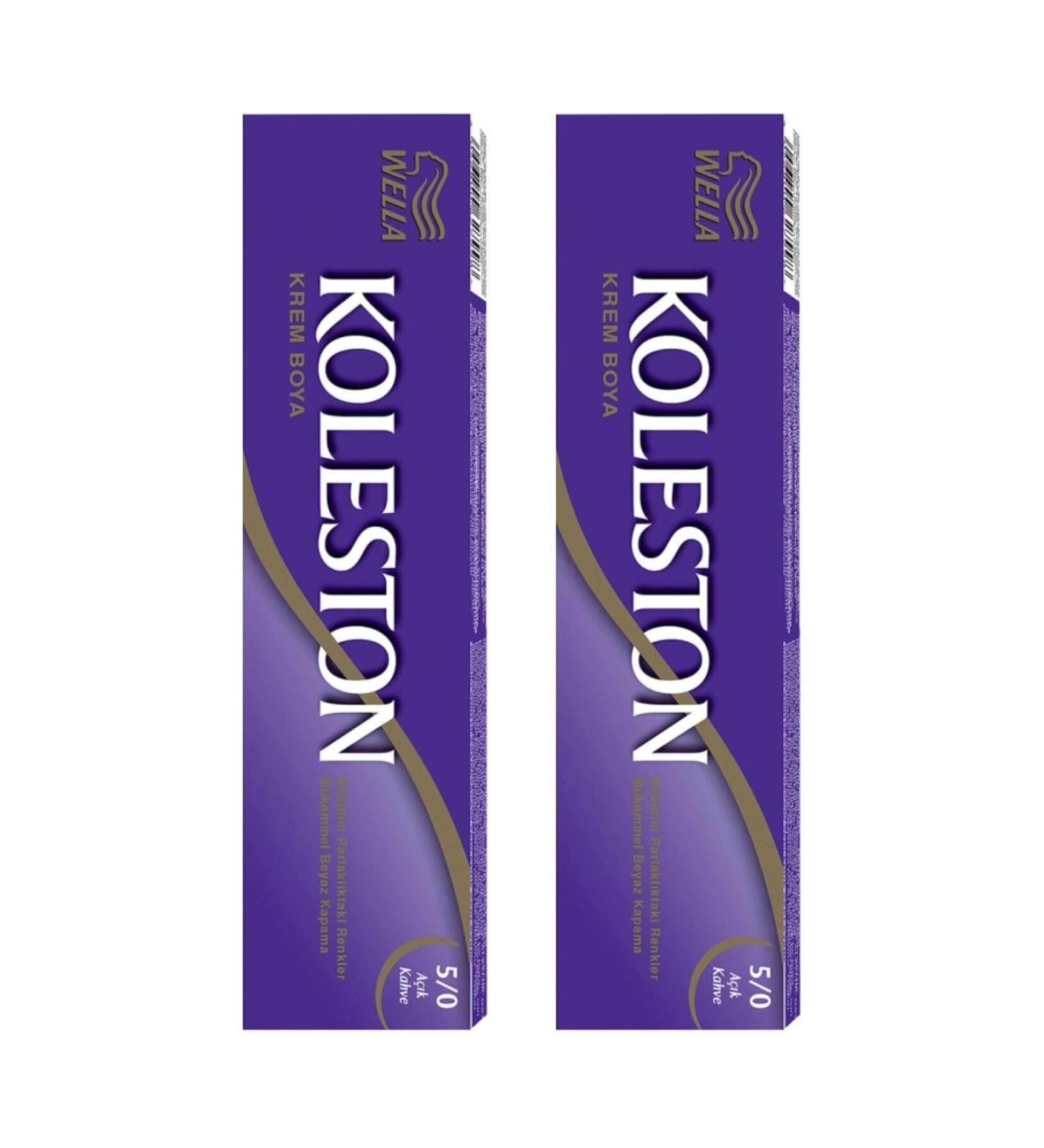 Wella 2-Piece Koleston Tube Light Brown 5/0 Hair Dye
