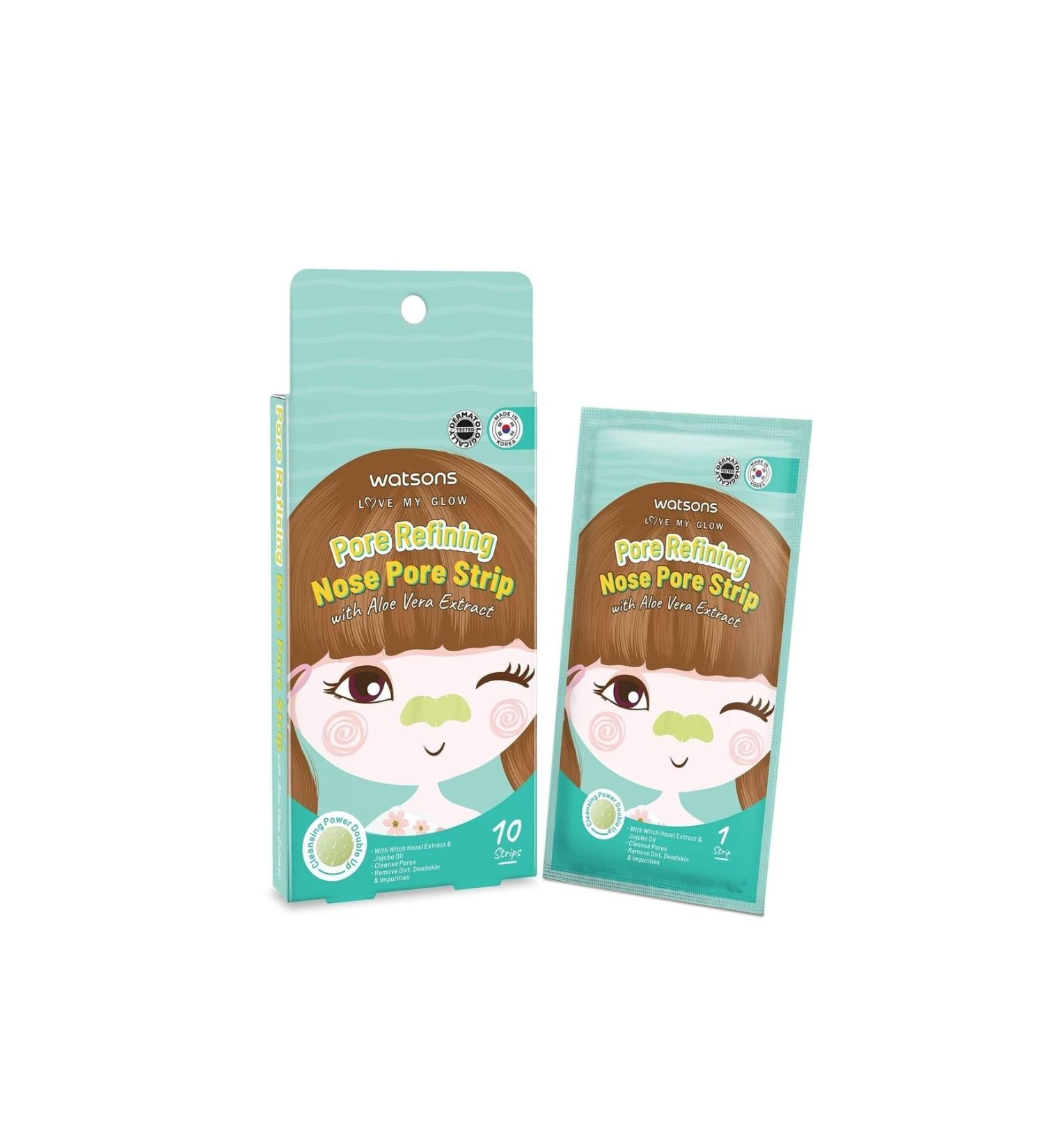 Watsons Nose Band Aloe Vera 10 Pieces